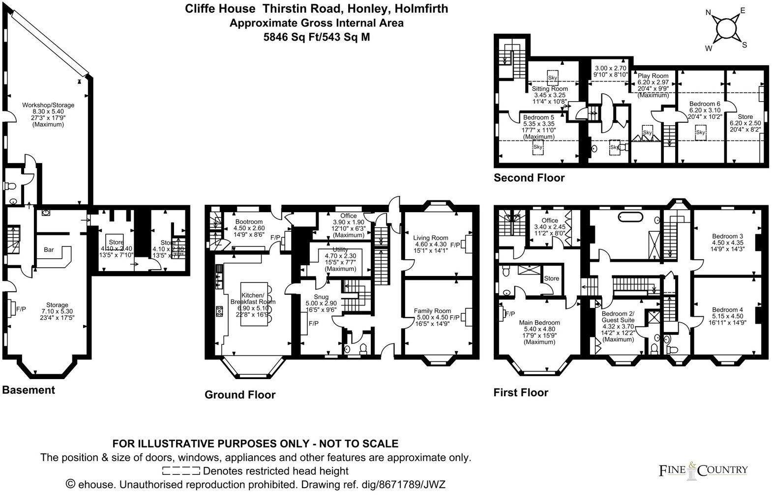 Off Thirstin Road, Honley, HD9 floorplan