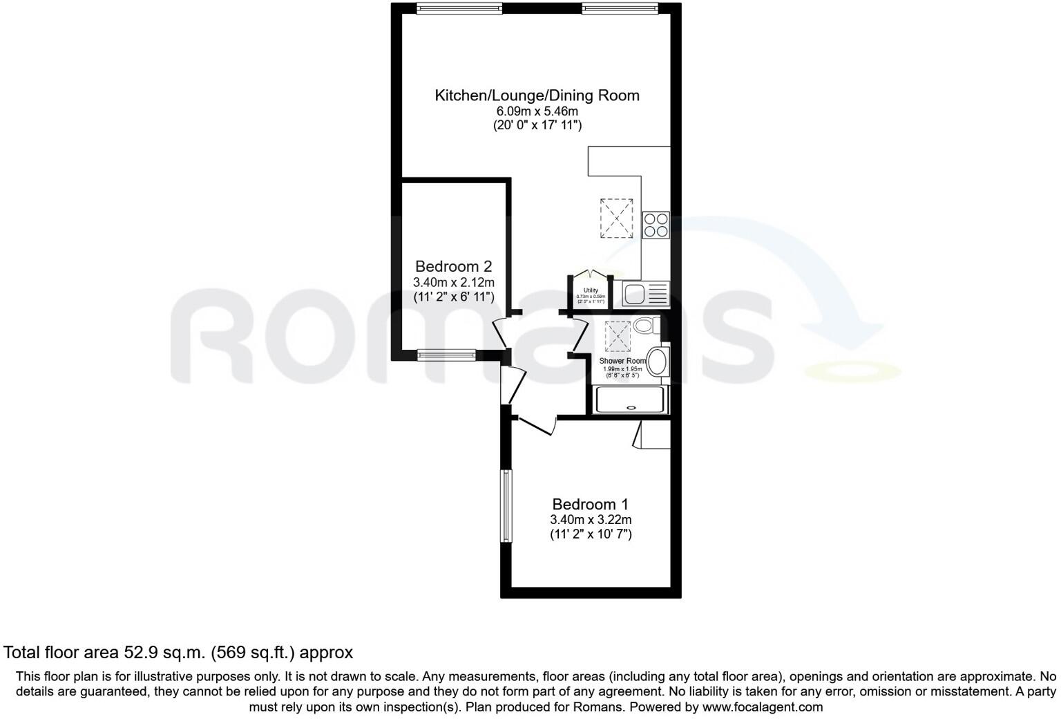 Ribble Place, Farnborough, GU14 floorplan