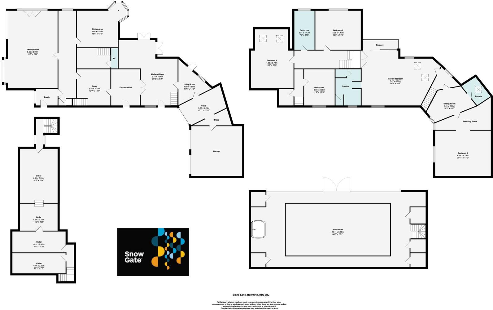 Binns Wood, Binns Lane, Holmfirth HD9 floorplan