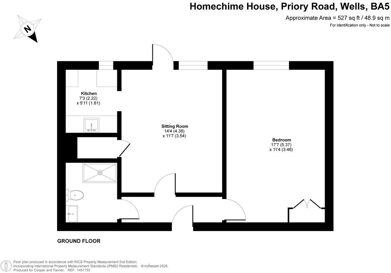 Priory Road, Wells, BA5 floorplan