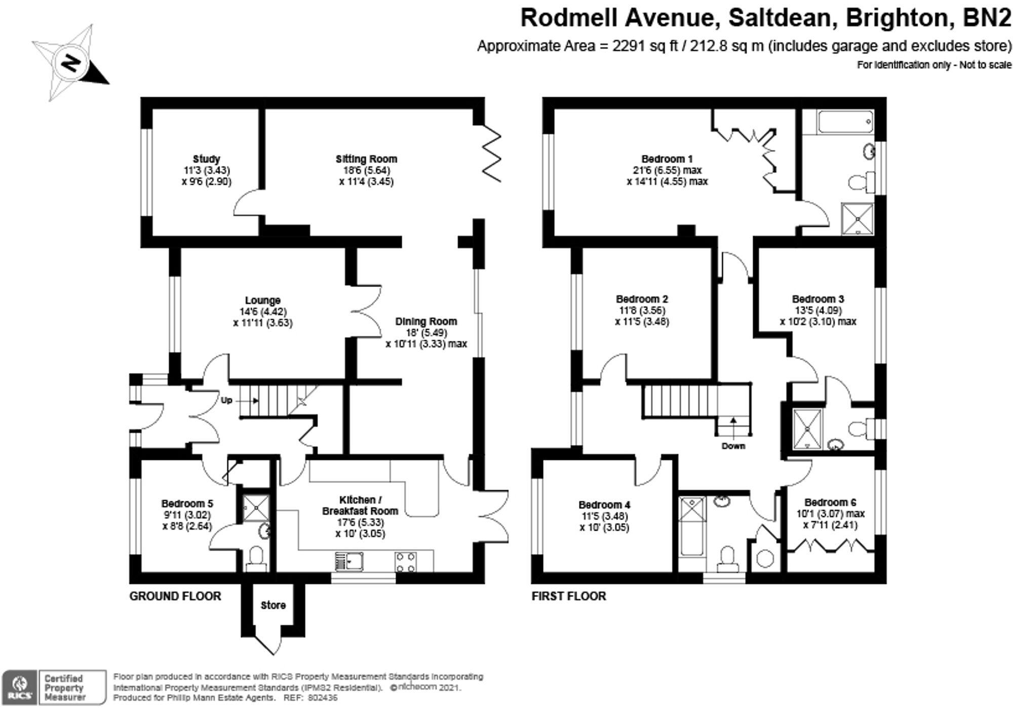 Rodmell Avenue, Saltdean, BN2 8PG floorplan