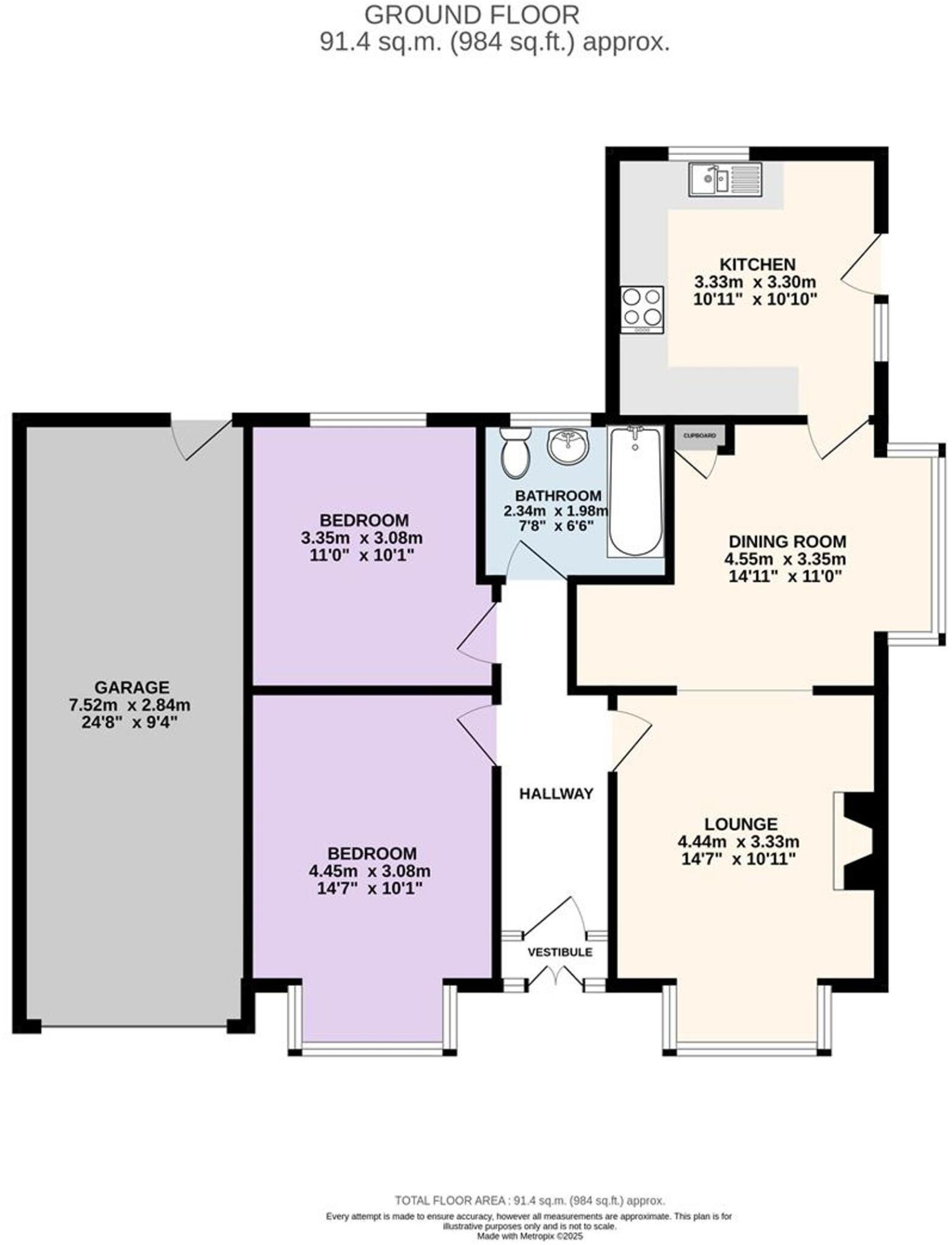Studholme Avenue, Penwortham, PR1 floorplan