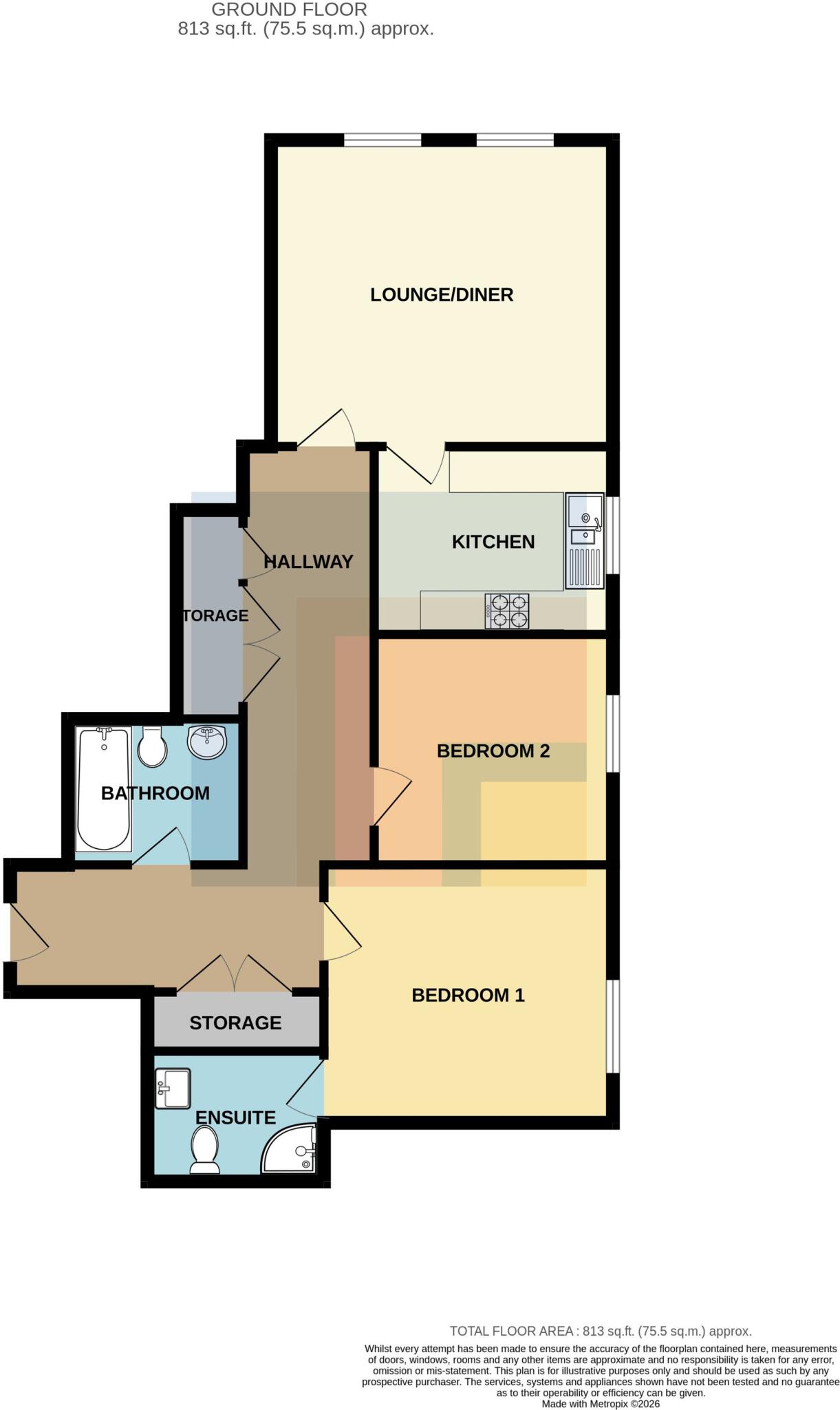 John Batchelor Way, Penarth, CF64 floorplan