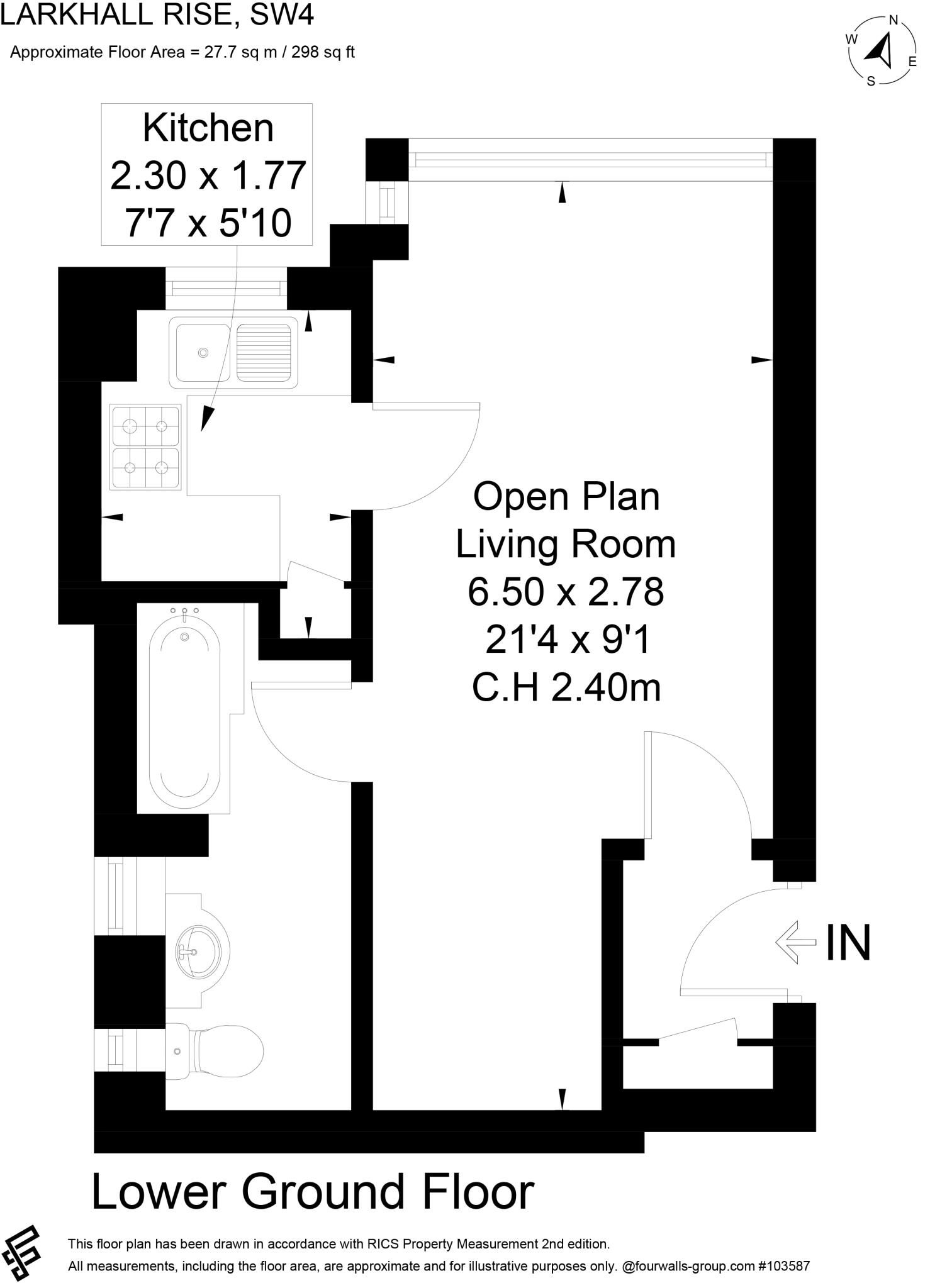 Larkhall Rise, London, SW4 floorplan