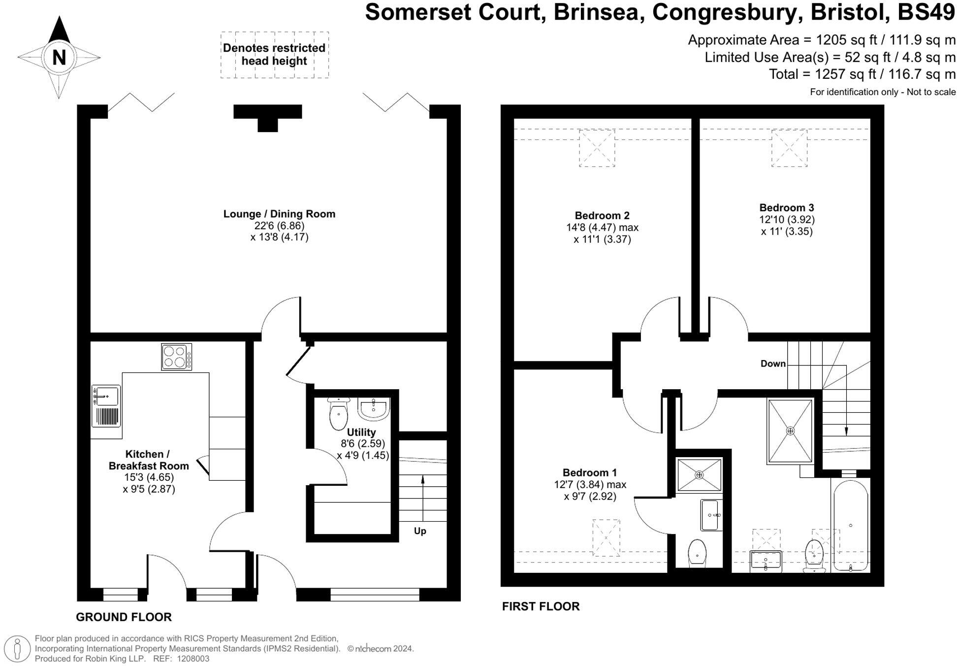 2 Somerset Court, Brinsea, Congresbury floorplan