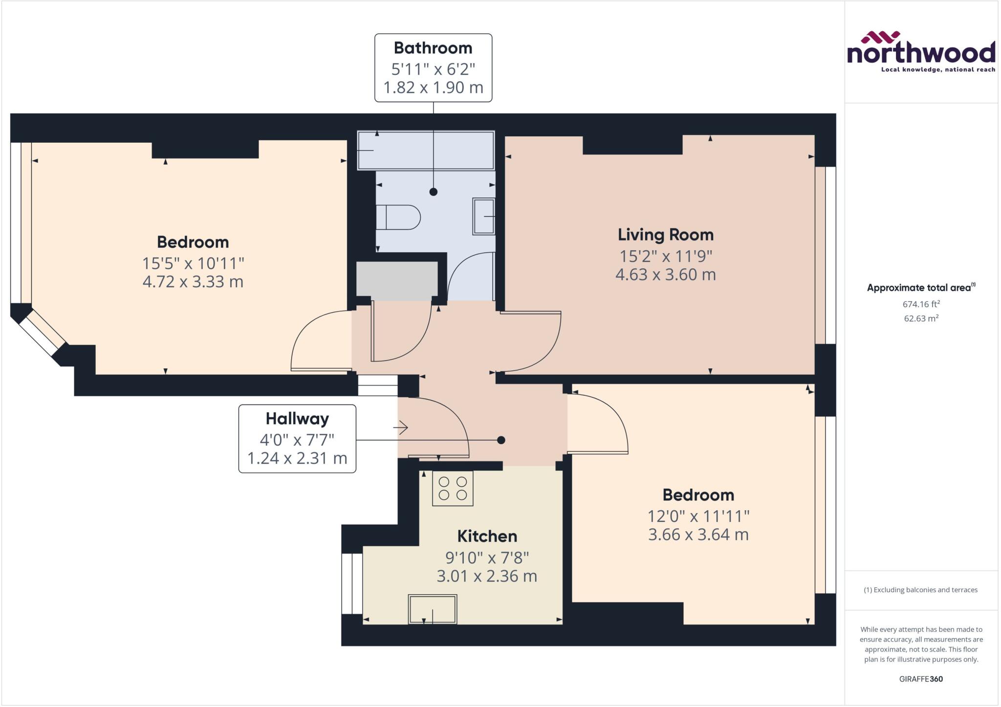 South Cliff Avenue, Lower Meads, Eastbourne, BN20 floorplan