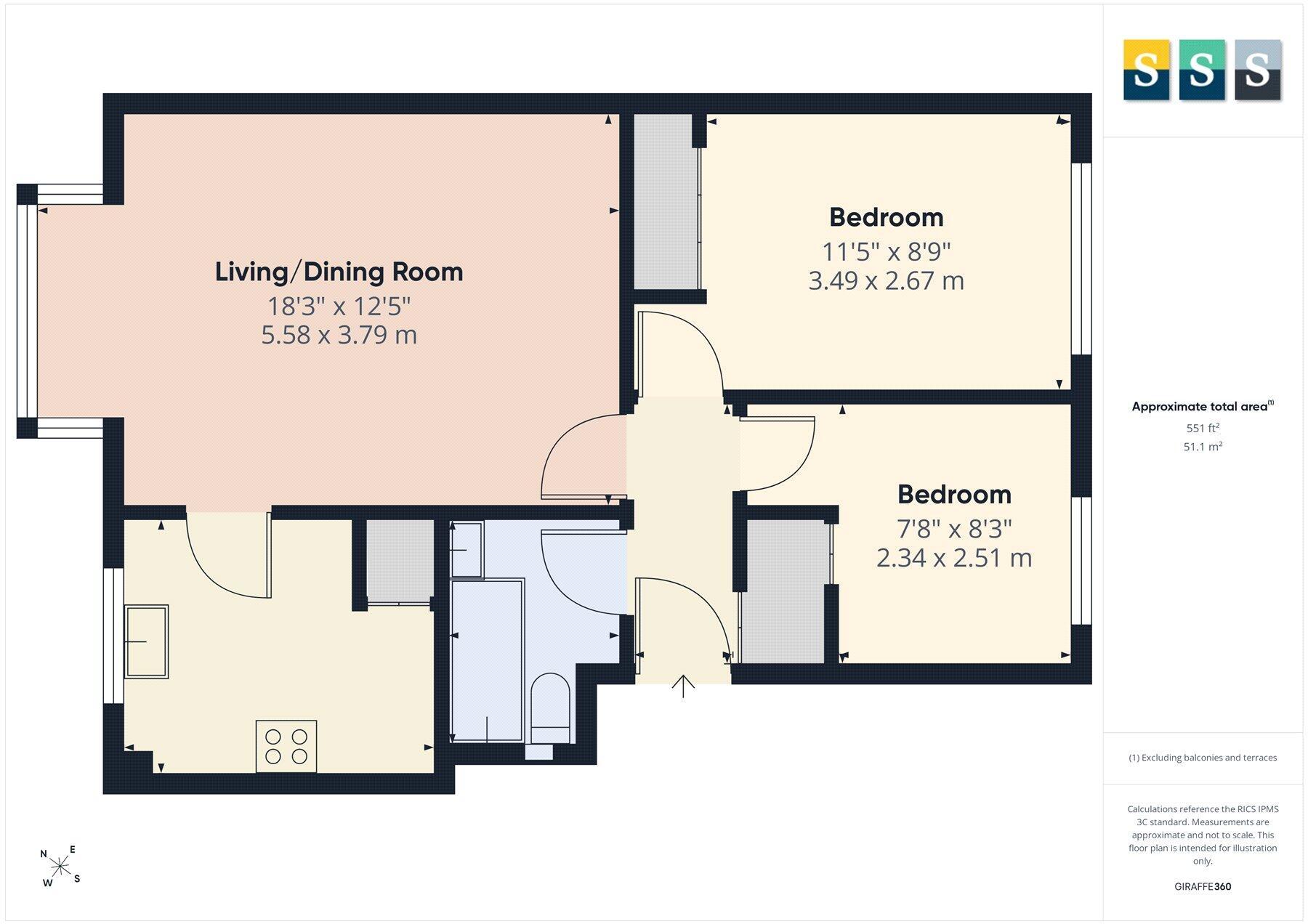 Denly Way, Lightwater, Surrey, GU18 floorplan