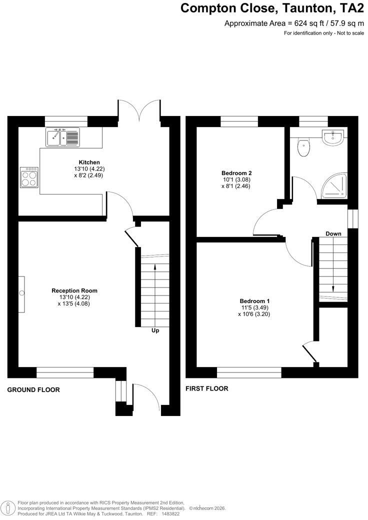 Compton Close, Taunton floorplan