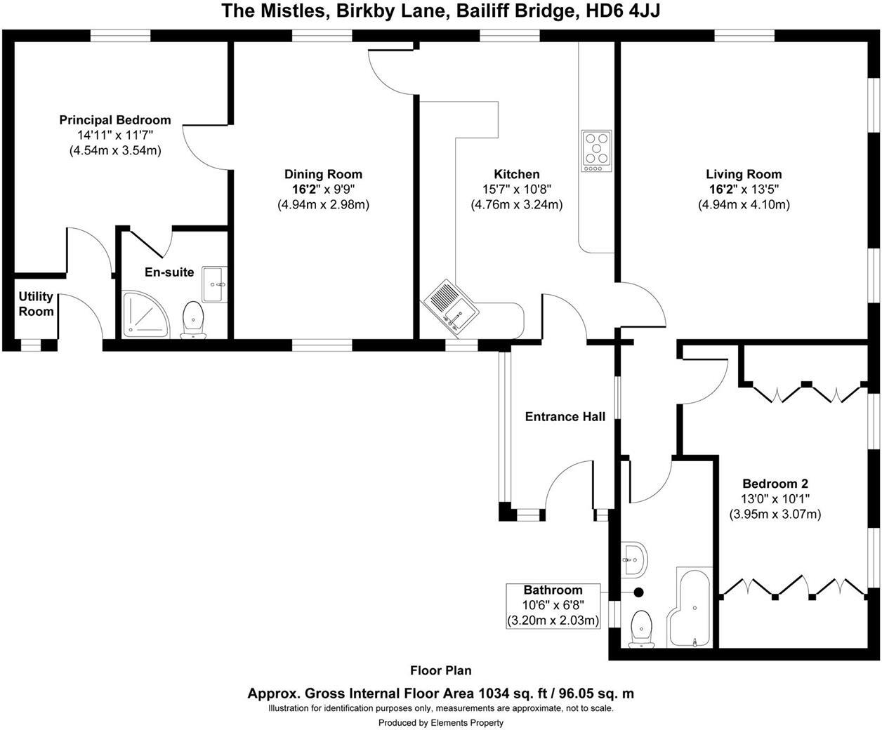 The Mistles, Birkby Lane, Bailiff Bridge, Brighouse, HD6 4JJ floorplan