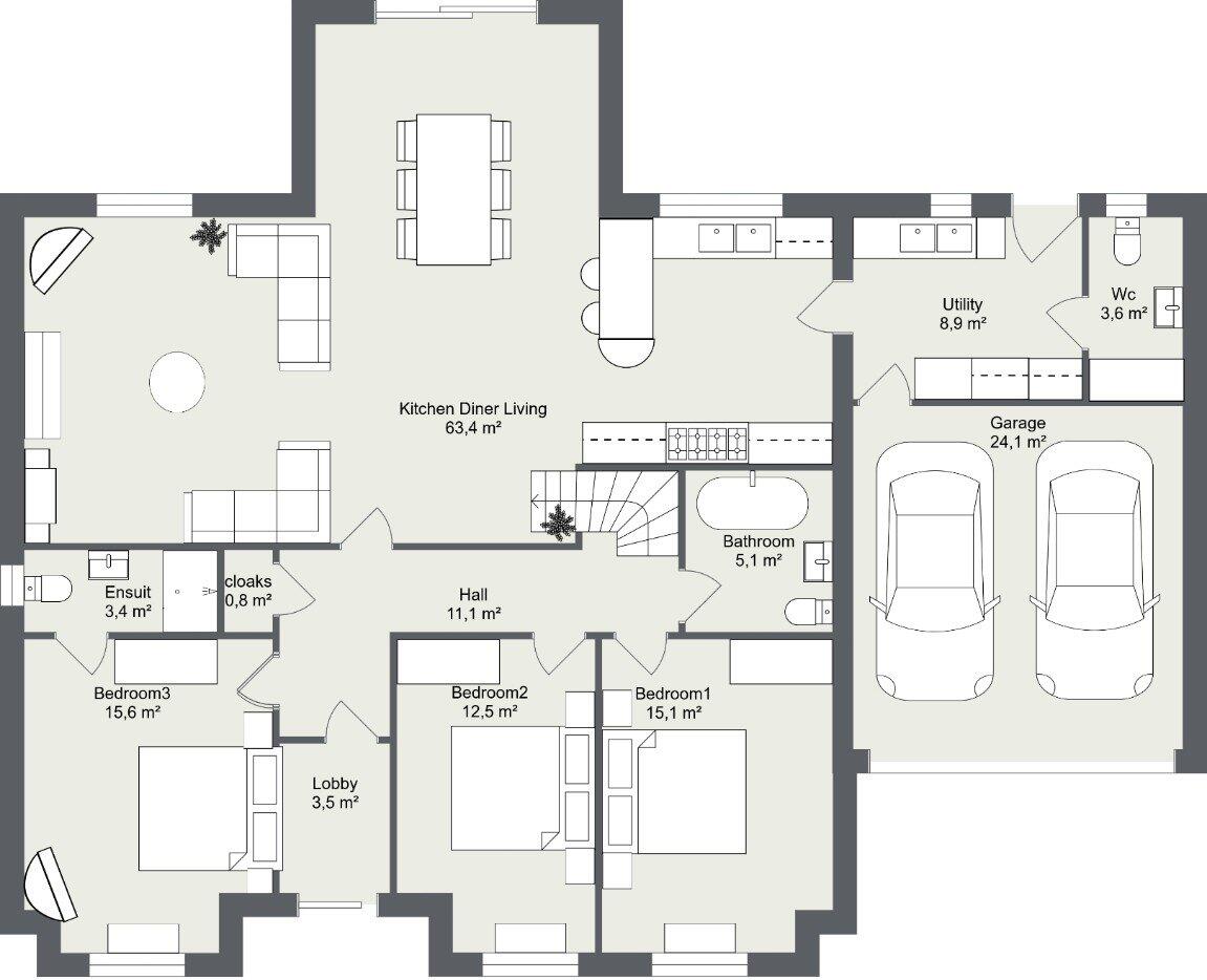 The Harby, Westwood Place, Melton Mowbray floorplan