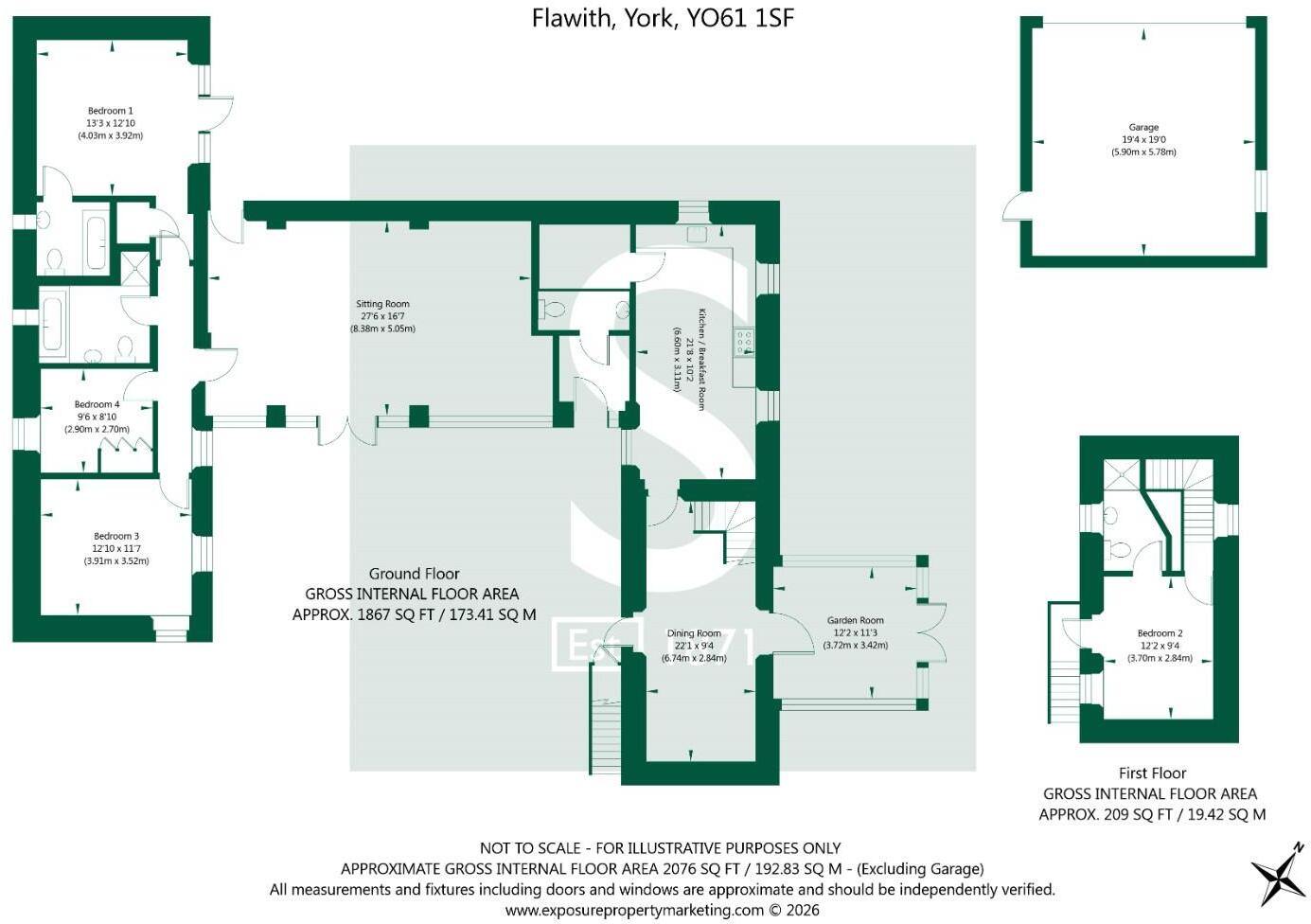 Flawith, York floorplan