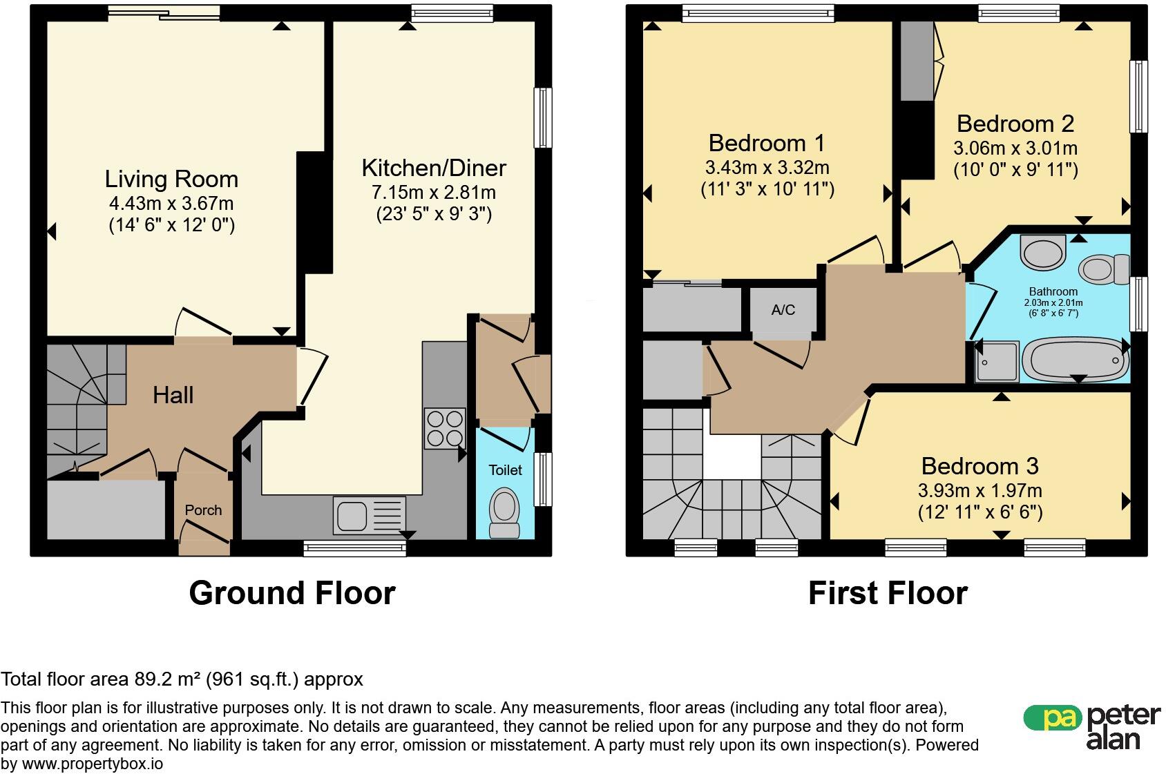 Instow Place, Llanrumney, Cardiff floorplan