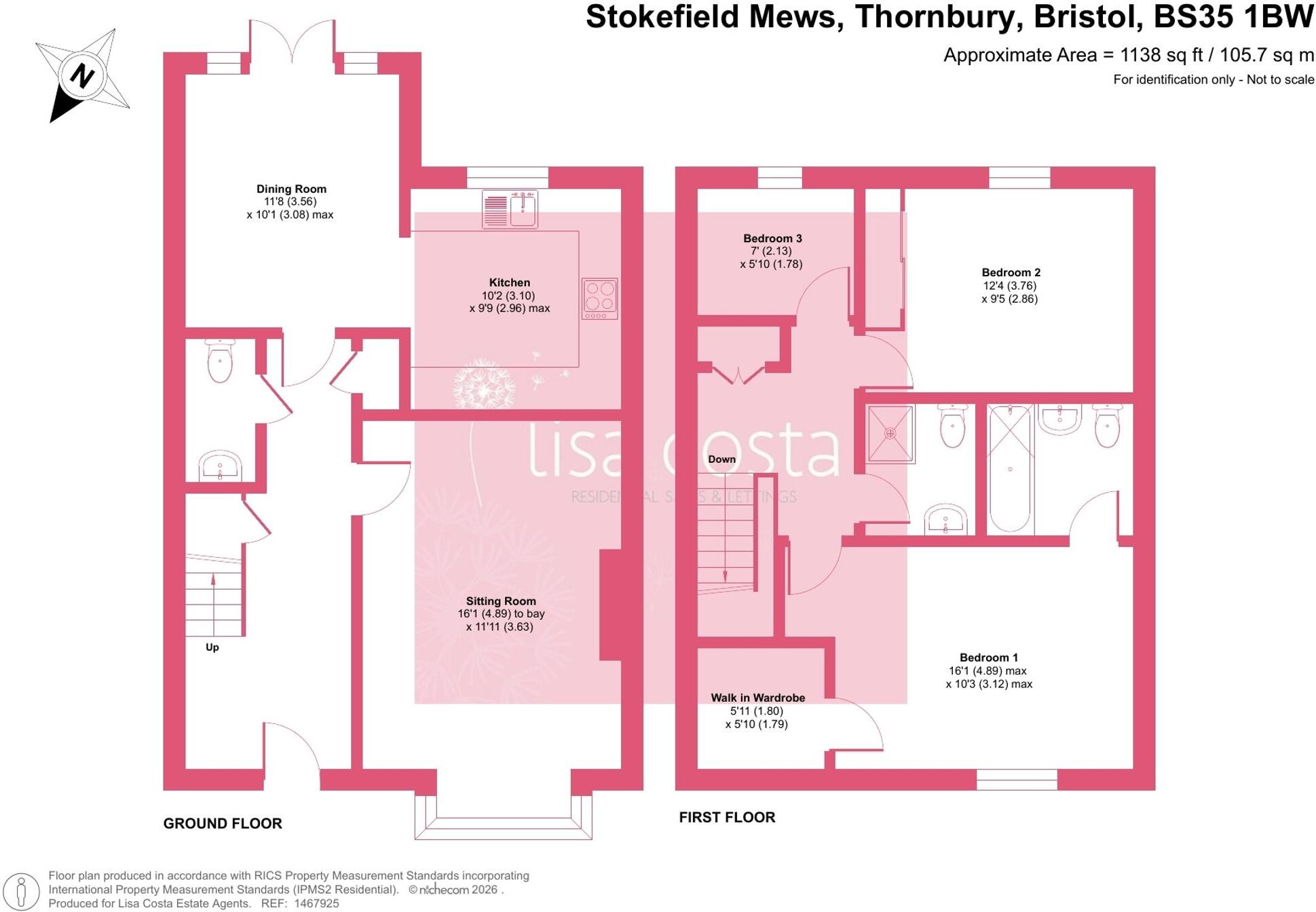 Stokefield Mews, Thornbury, BS35 floorplan