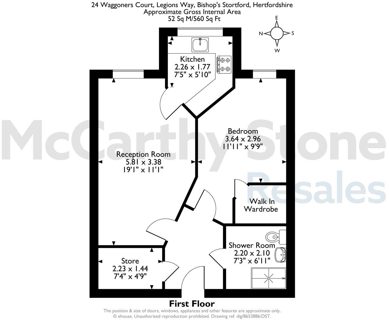 Waggoners Court, Legions Way, Bishop's Stortford floorplan