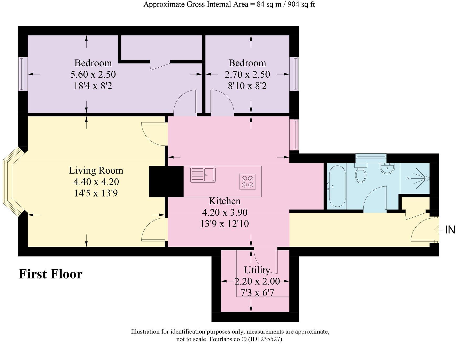 Apartment 3, Clifton House, Dee Banks, CH3 floorplan