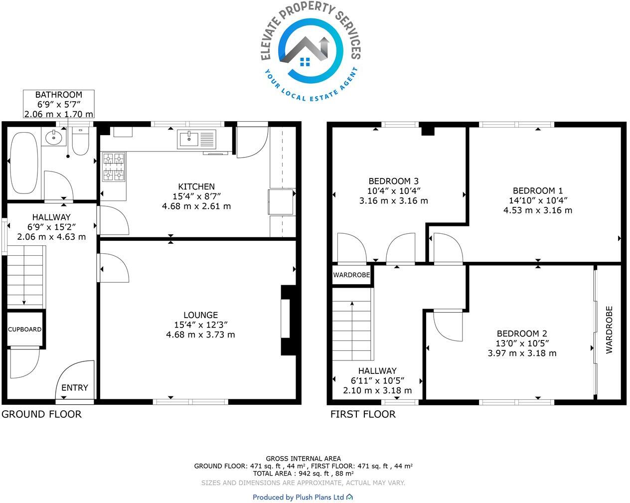 Shakespeare Avenue, Clydebank floorplan
