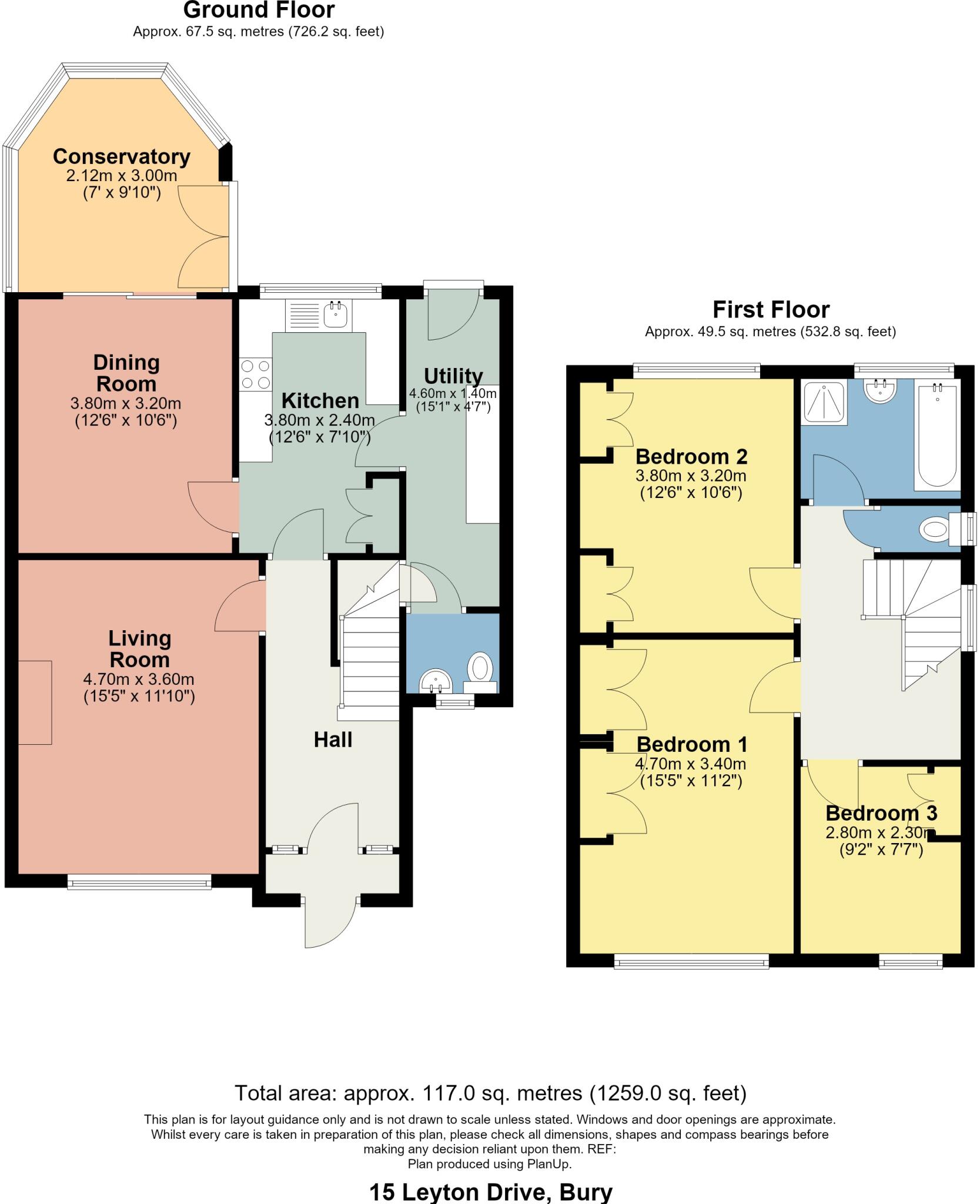 Leyton Drive, Bury floorplan