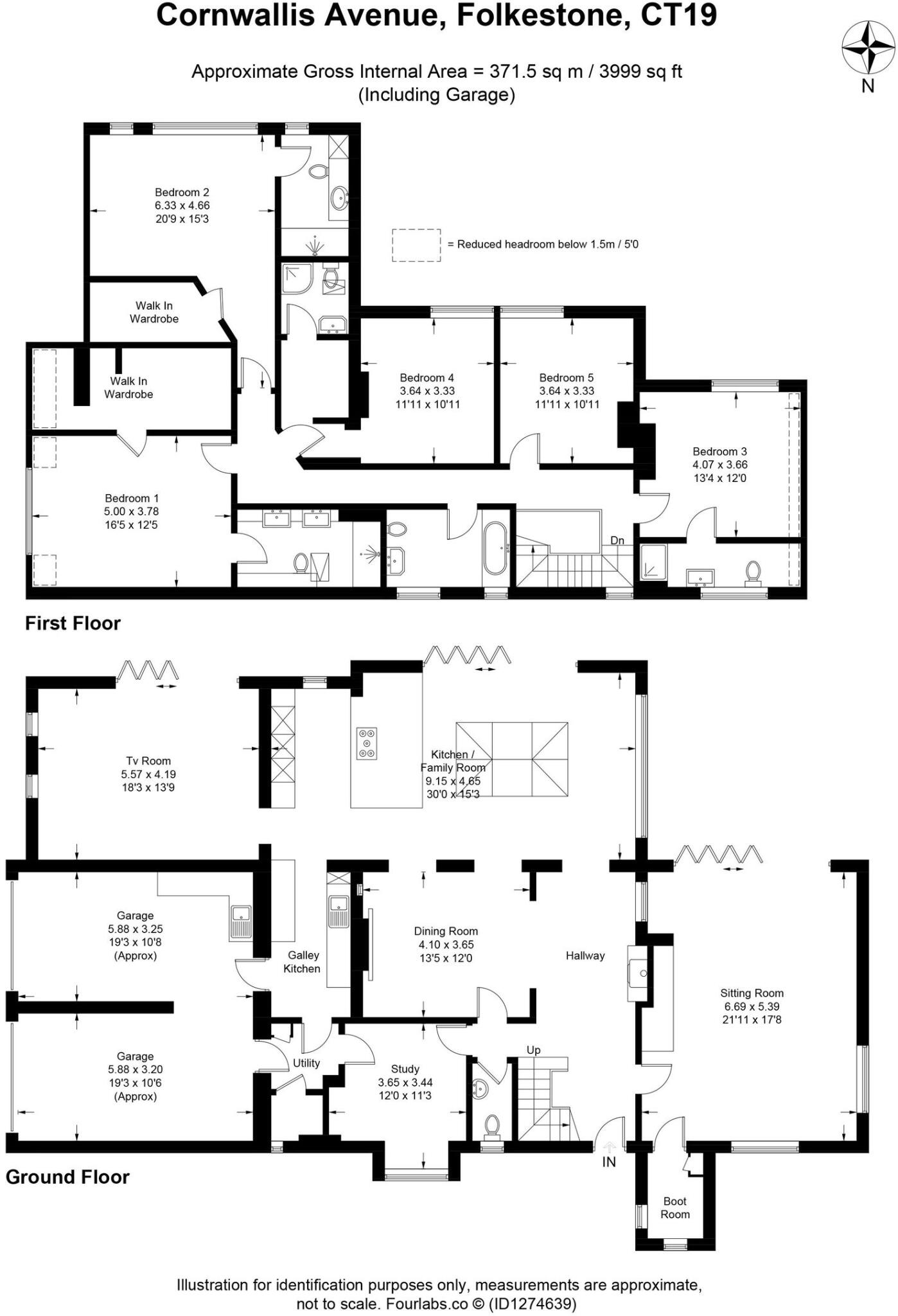 1 Cornwallis Avenue, Folkestone, CT19 5JA floorplan