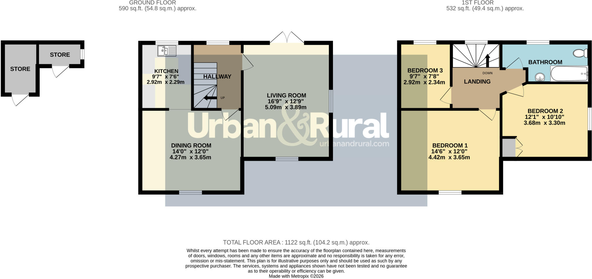 High Street, Ridgmont, Bedfordshire, MK43 floorplan