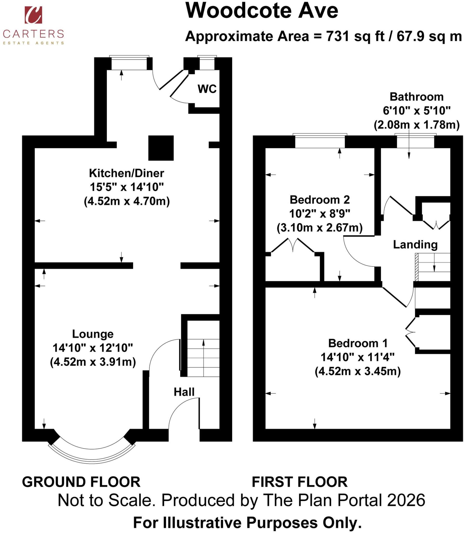 Woodcote Avenue, Nuneaton, CV11 floorplan