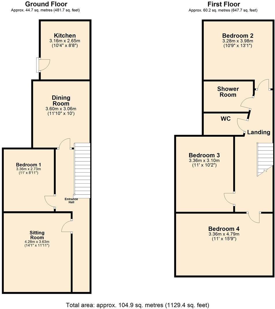 Monks Road, Exeter floorplan