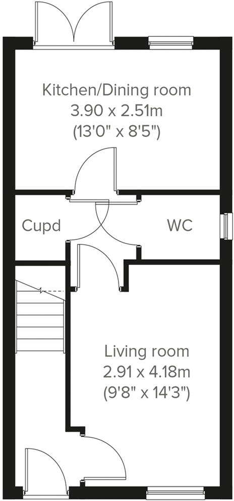 Cosley New Village, Tipton, DY4 floorplan