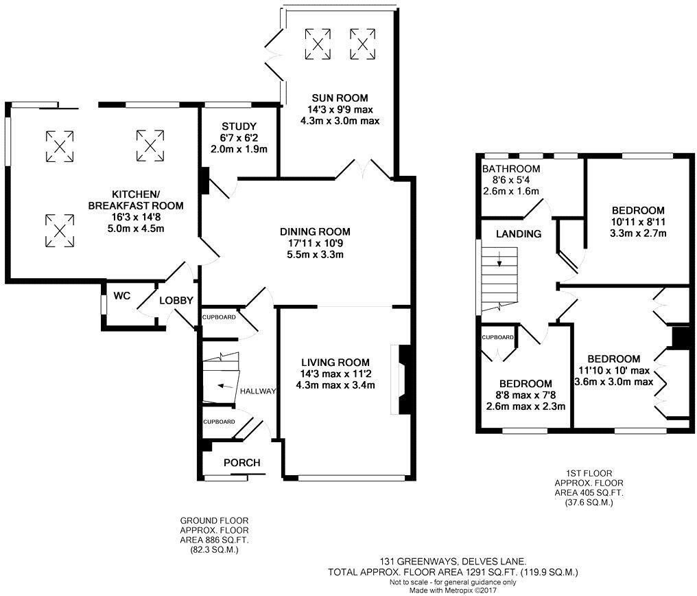 Greenways, Delves Lane, Consett, DH8 floorplan