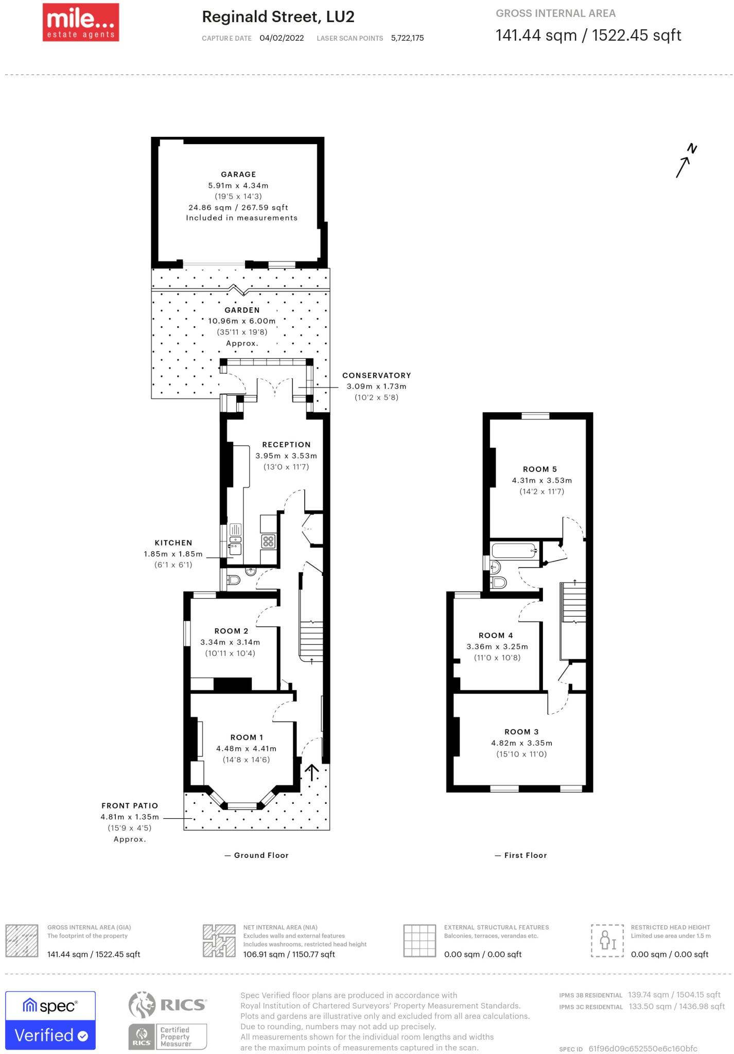 Reginald Street, Luton floorplan