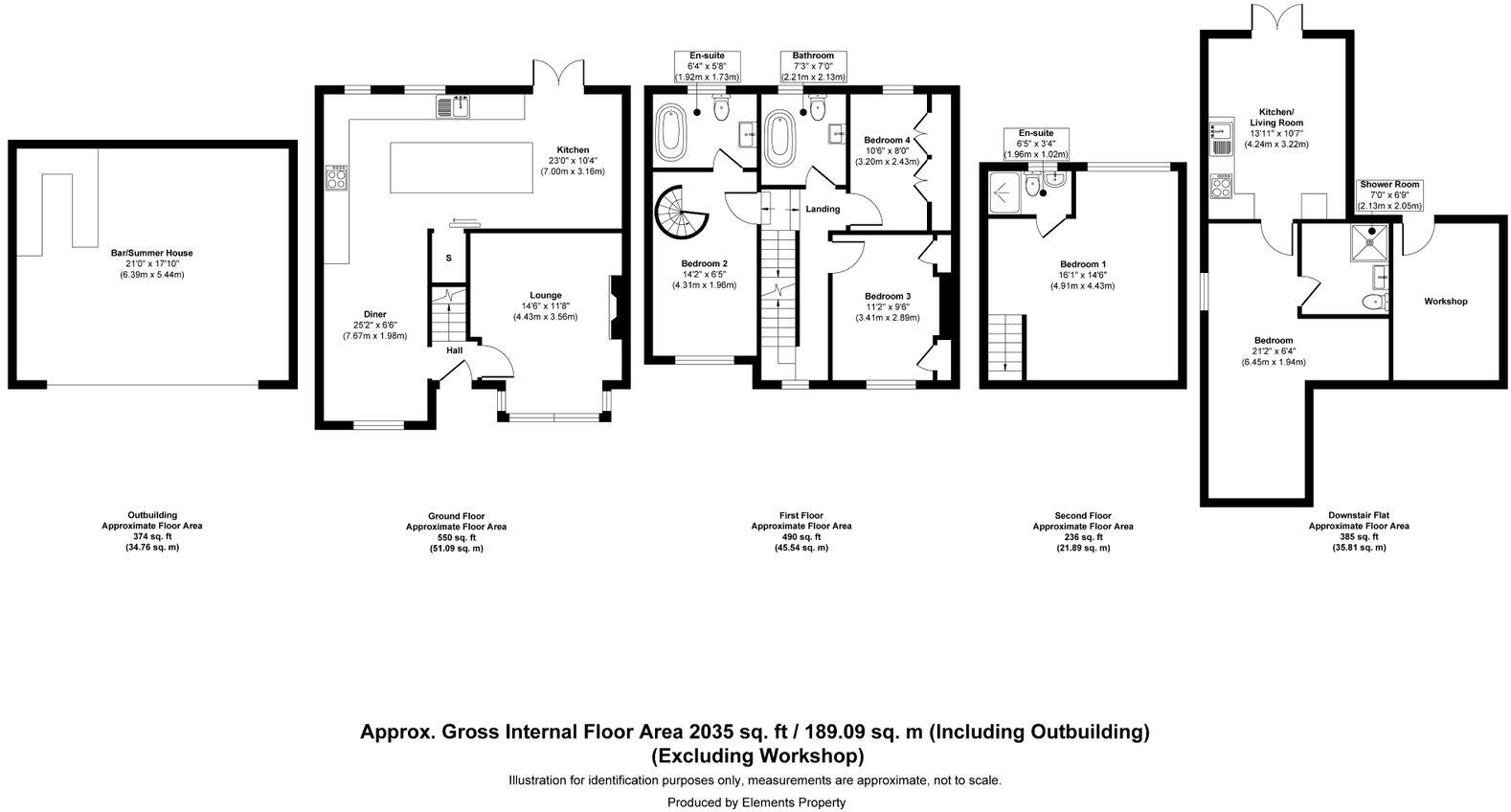 Churchfield Lane, Castleford, WF10 4BP floorplan