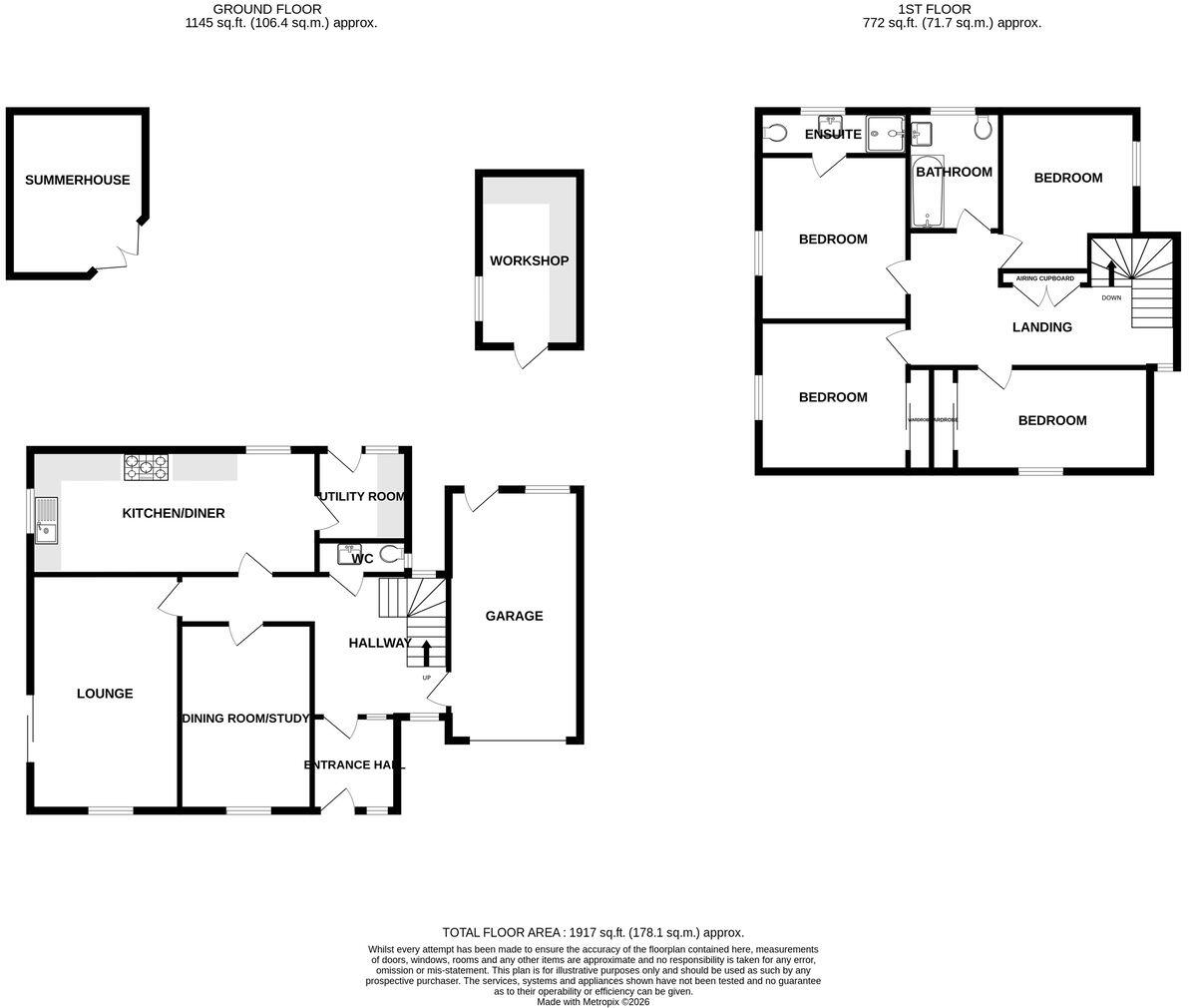 1, Sweetbriar Close, KING'S LYNN, PE31 floorplan