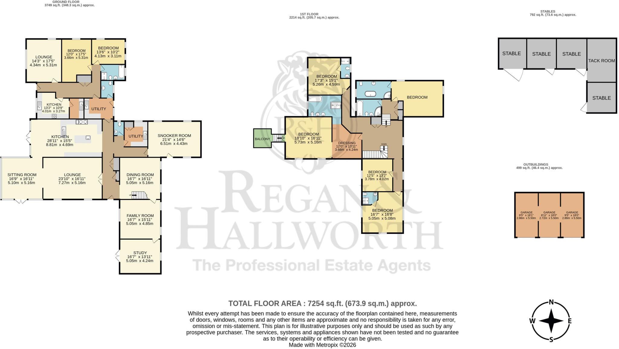 Taylors Farm, Back Lane, Heath Charnock, PR6 9DN floorplan