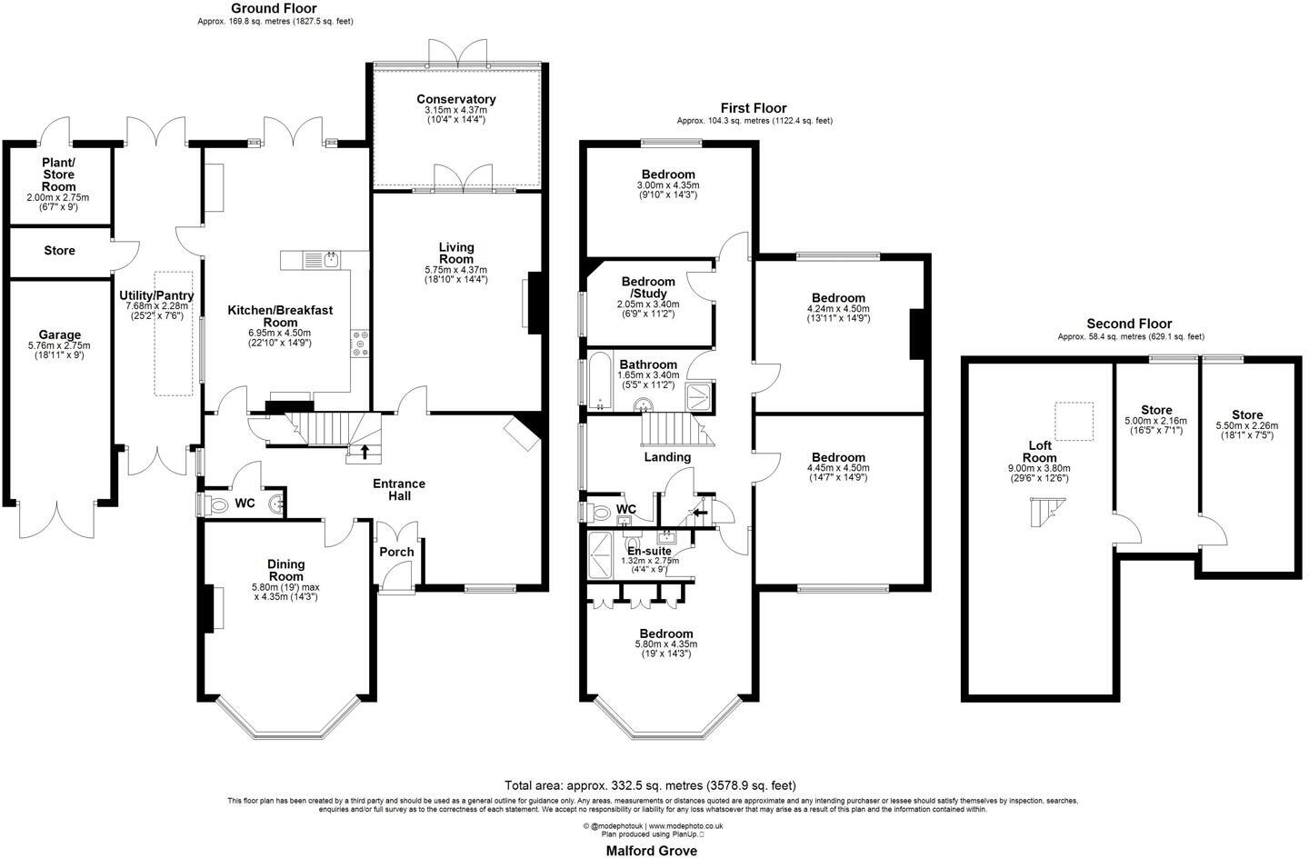 Malford Grove, South Woodford floorplan