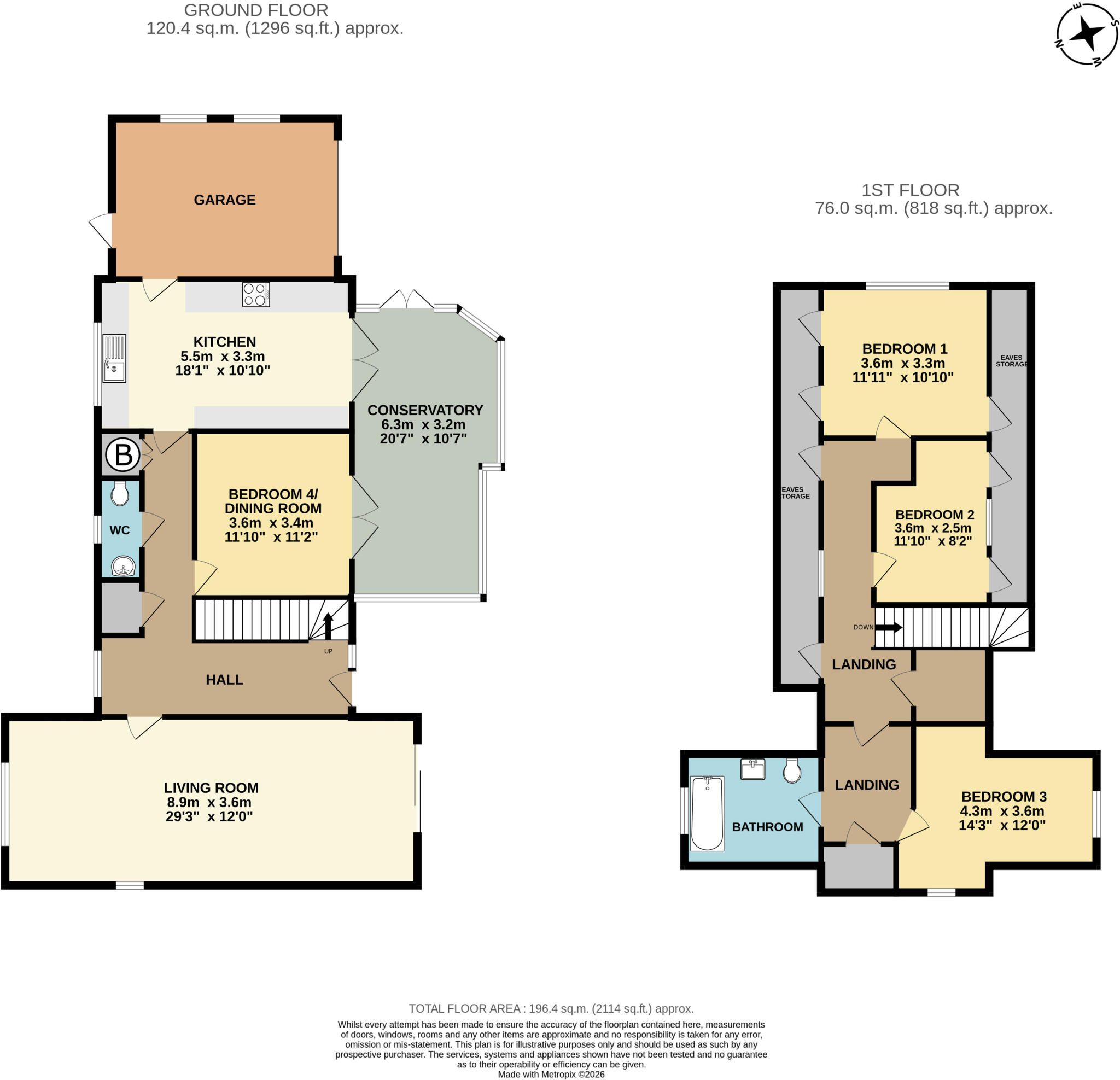The Willows, Stoke St. Milborough, Ludlow, Shropshire floorplan