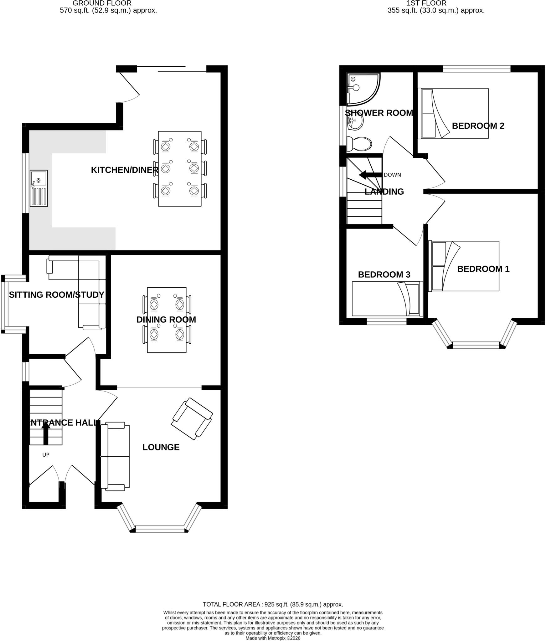 Rossmore Road West, Overpool floorplan