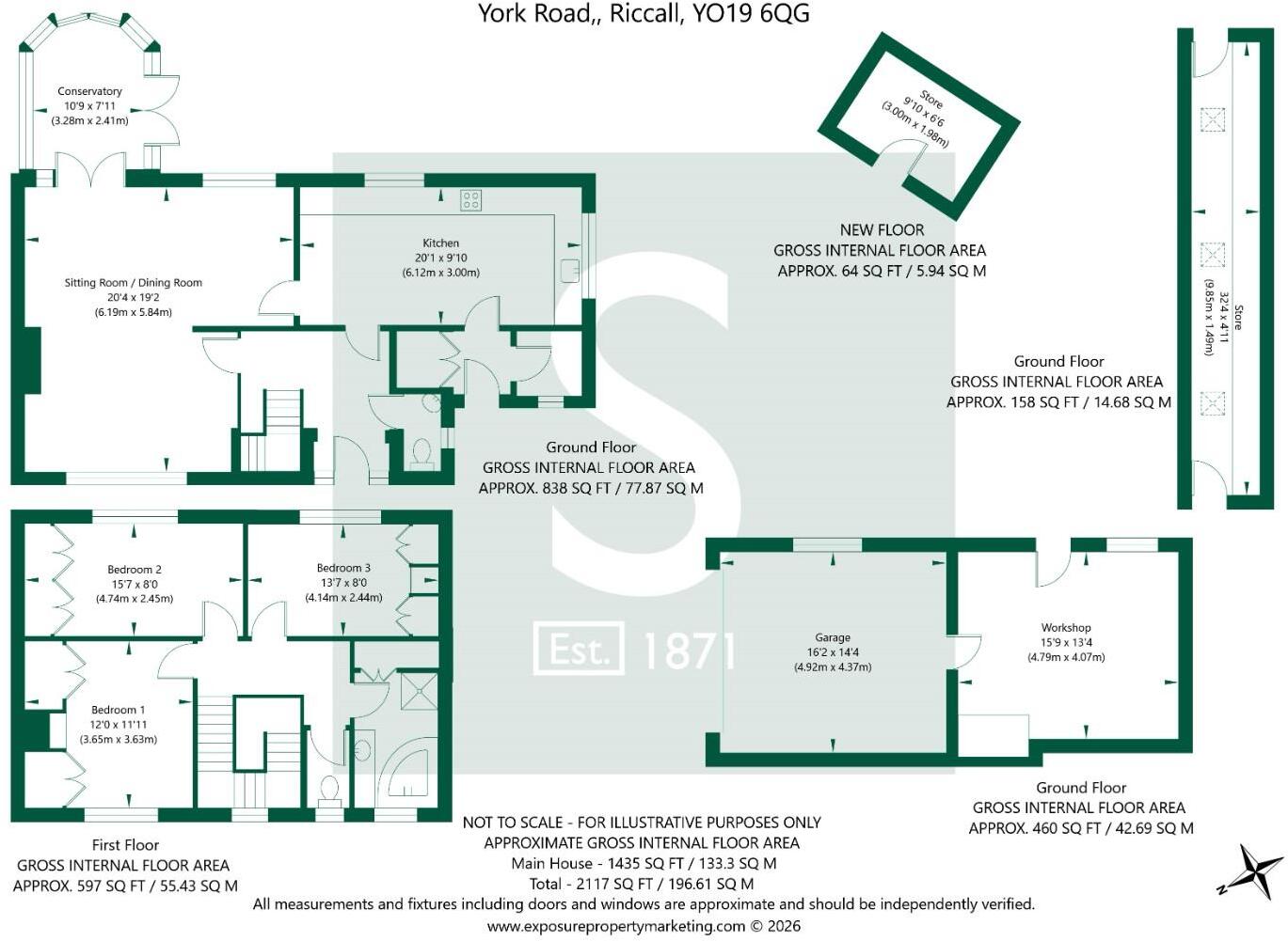 York Road, Riccall, York floorplan