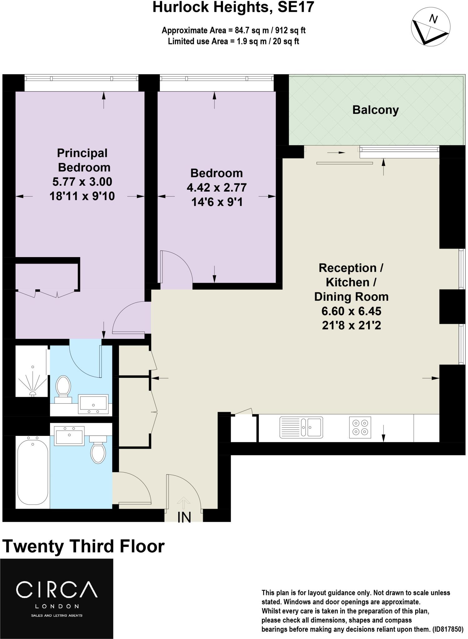 Hurlock Heights, Deacon Street, SE17 floorplan