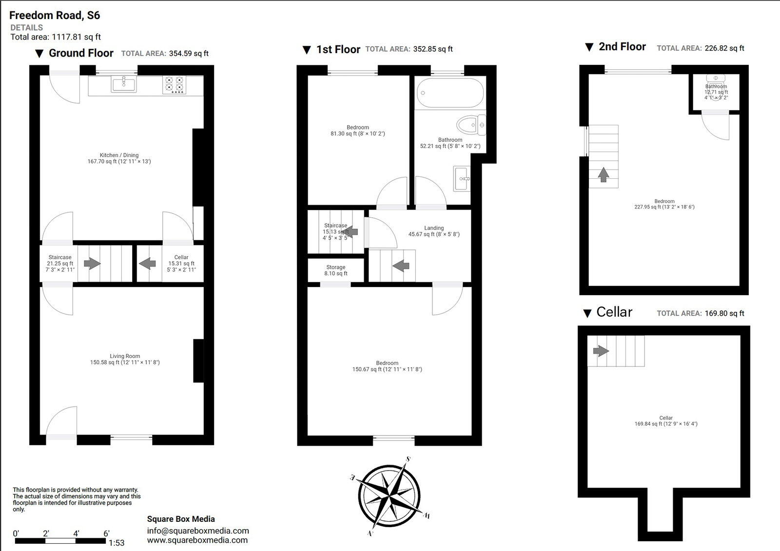 Freedom Road, Walkley, Sheffield floorplan