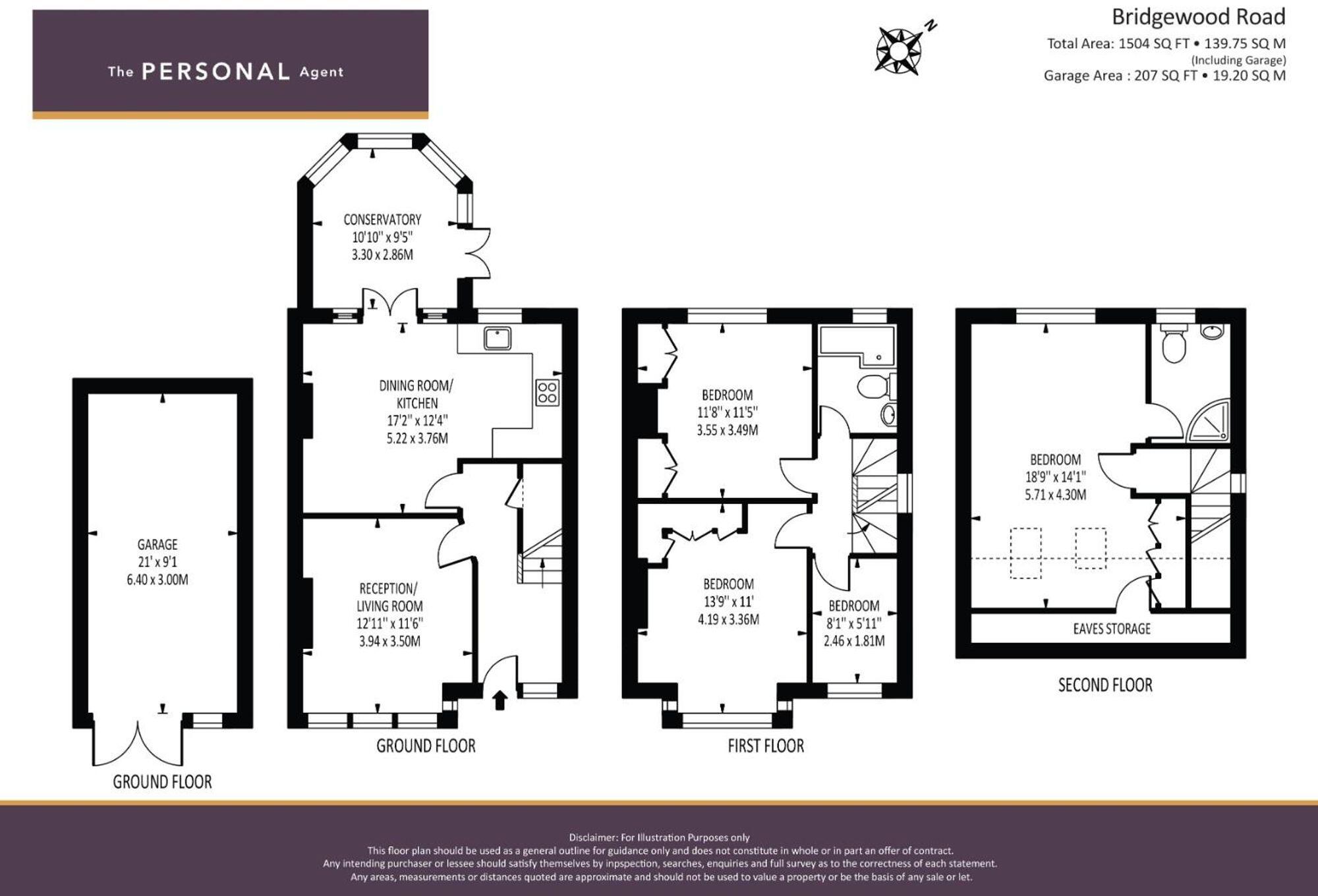 Bridgewood Road, Worcester Park, KT4 floorplan