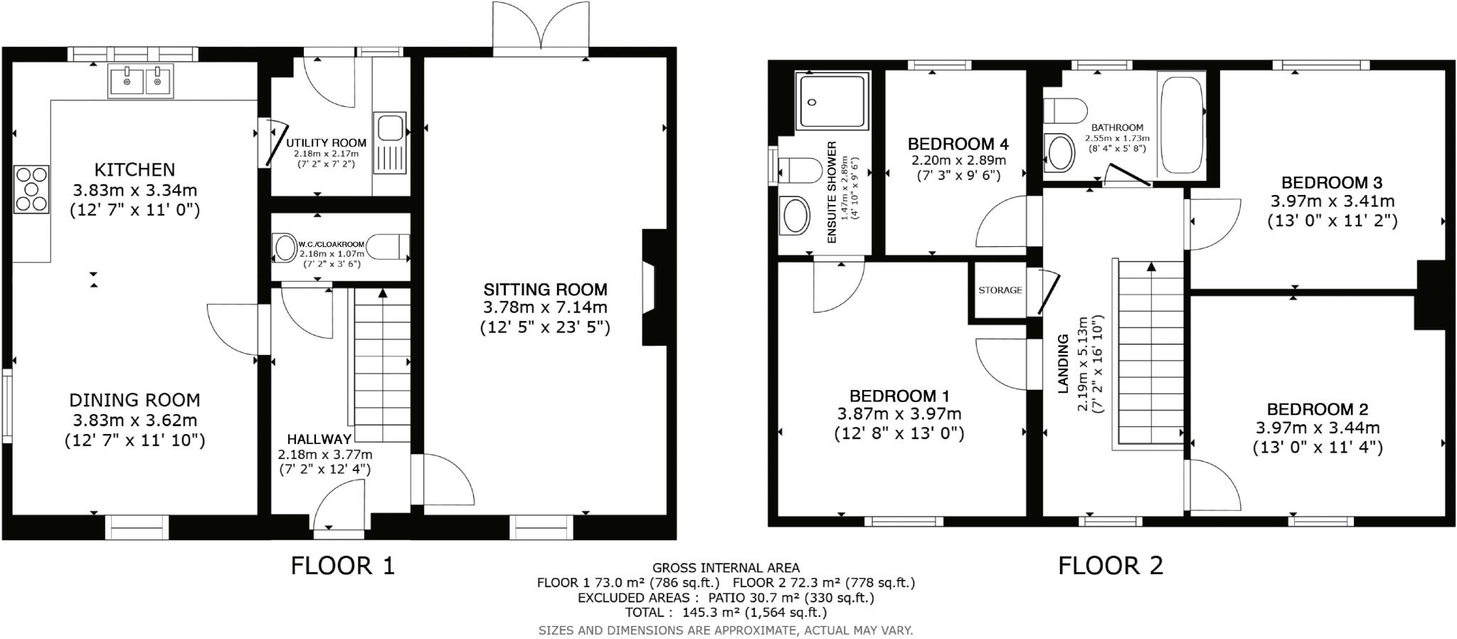 8 Hames Way, Bellacouch Meadow, Chagford floorplan