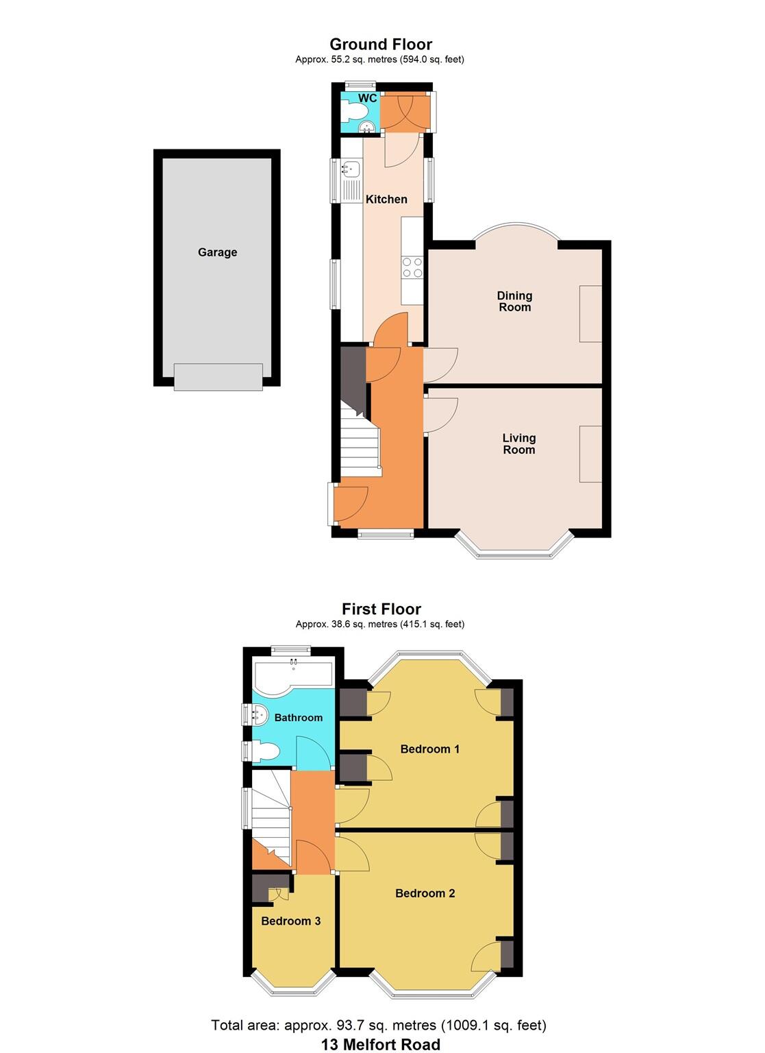 Melfort Road, Newport floorplan