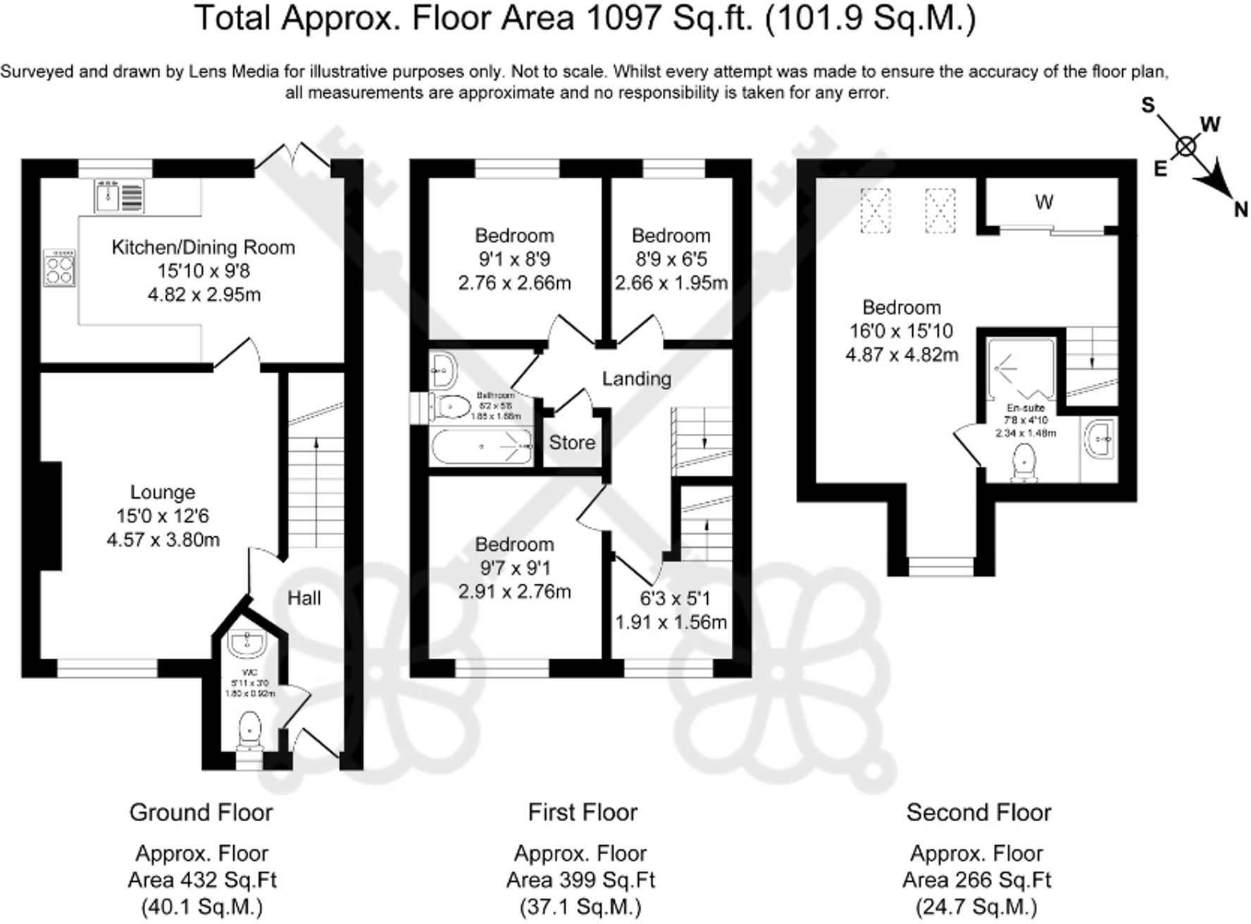 Derwent Close, Farington floorplan