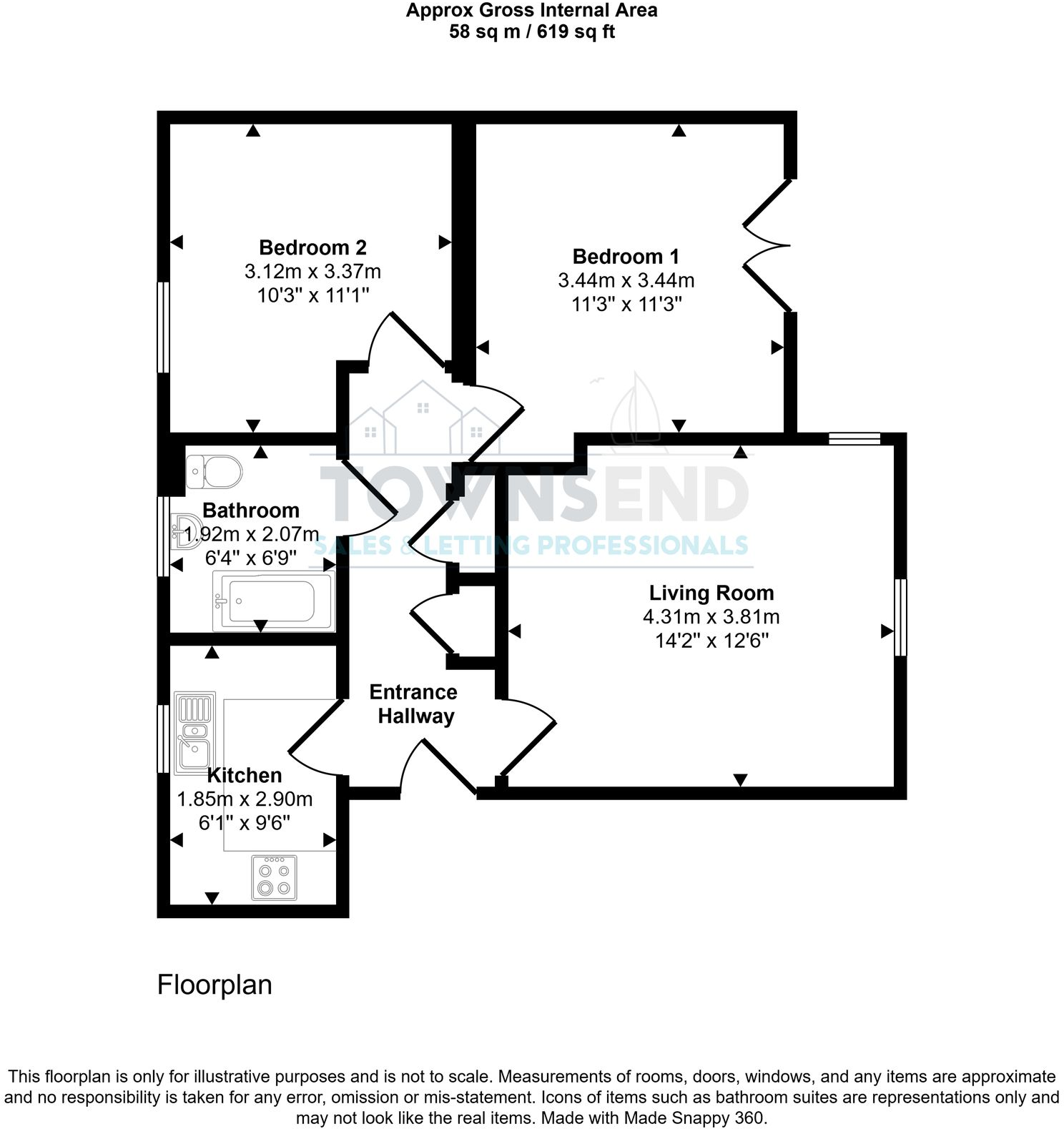 Oakland Walk, Oakland House, TR11 floorplan
