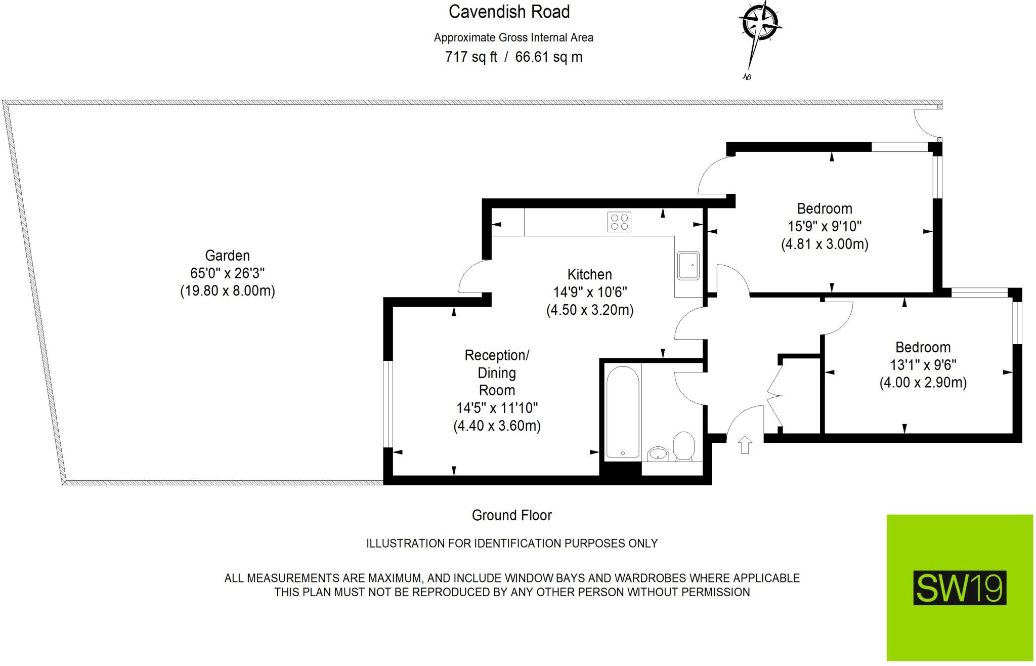 Cavendish Road, London floorplan