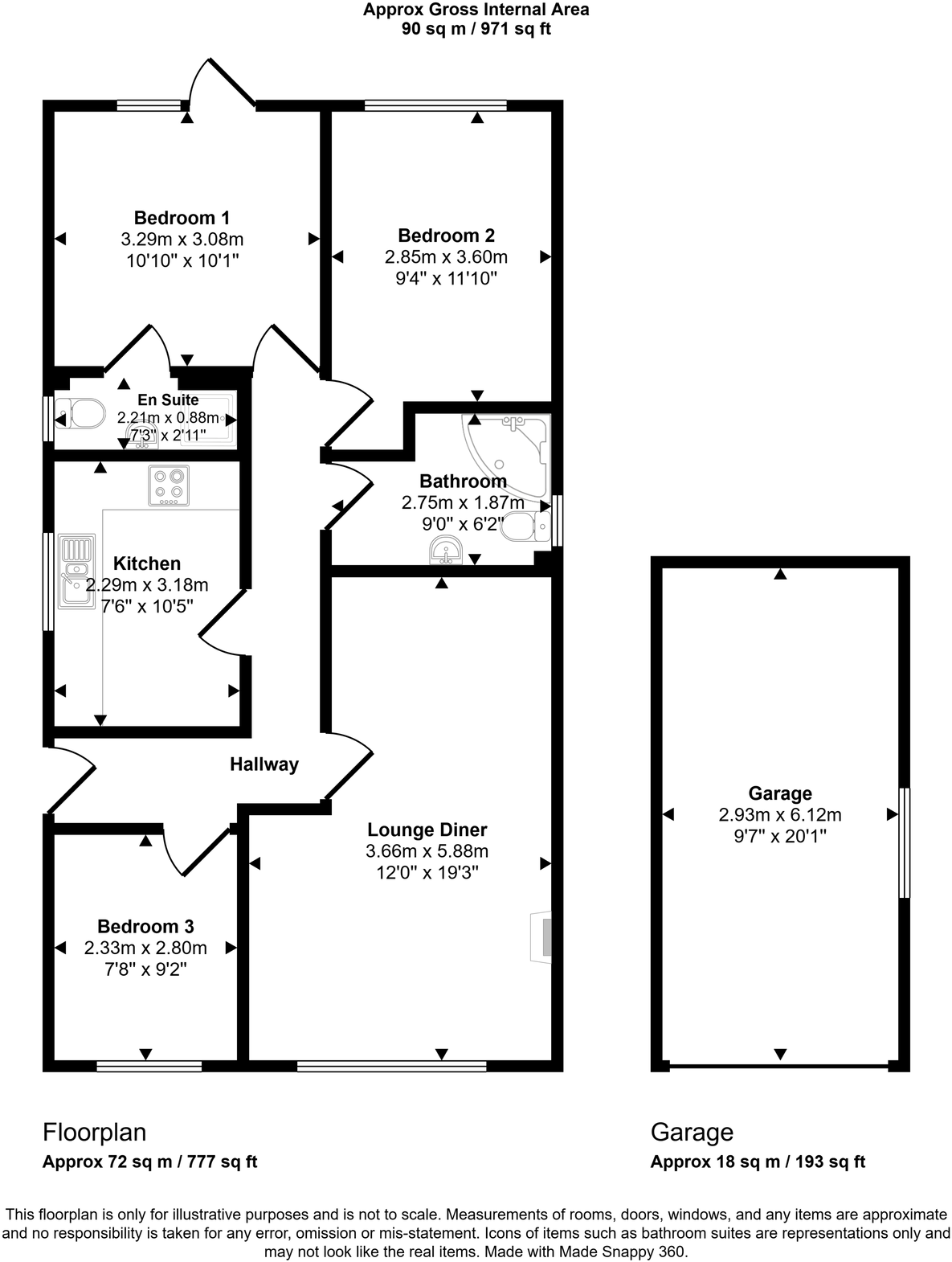 Trem Cinmel, Towyn, Conwy, LL22 floorplan
