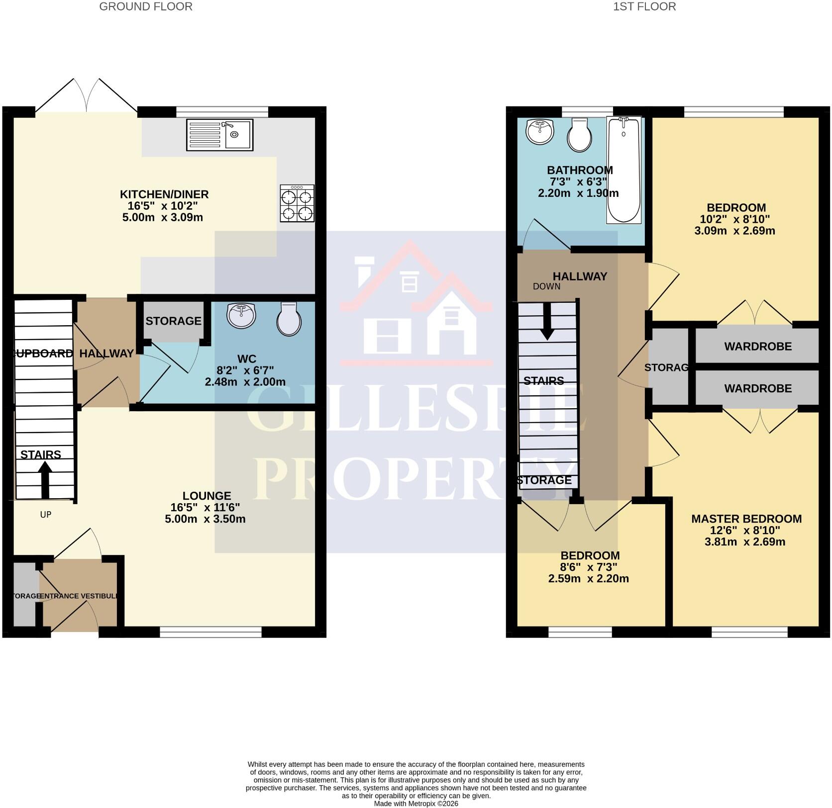 52 Crown Crescent, Kinnaird Village, Larbert, Stirlingshire, FK5 4XN floorplan