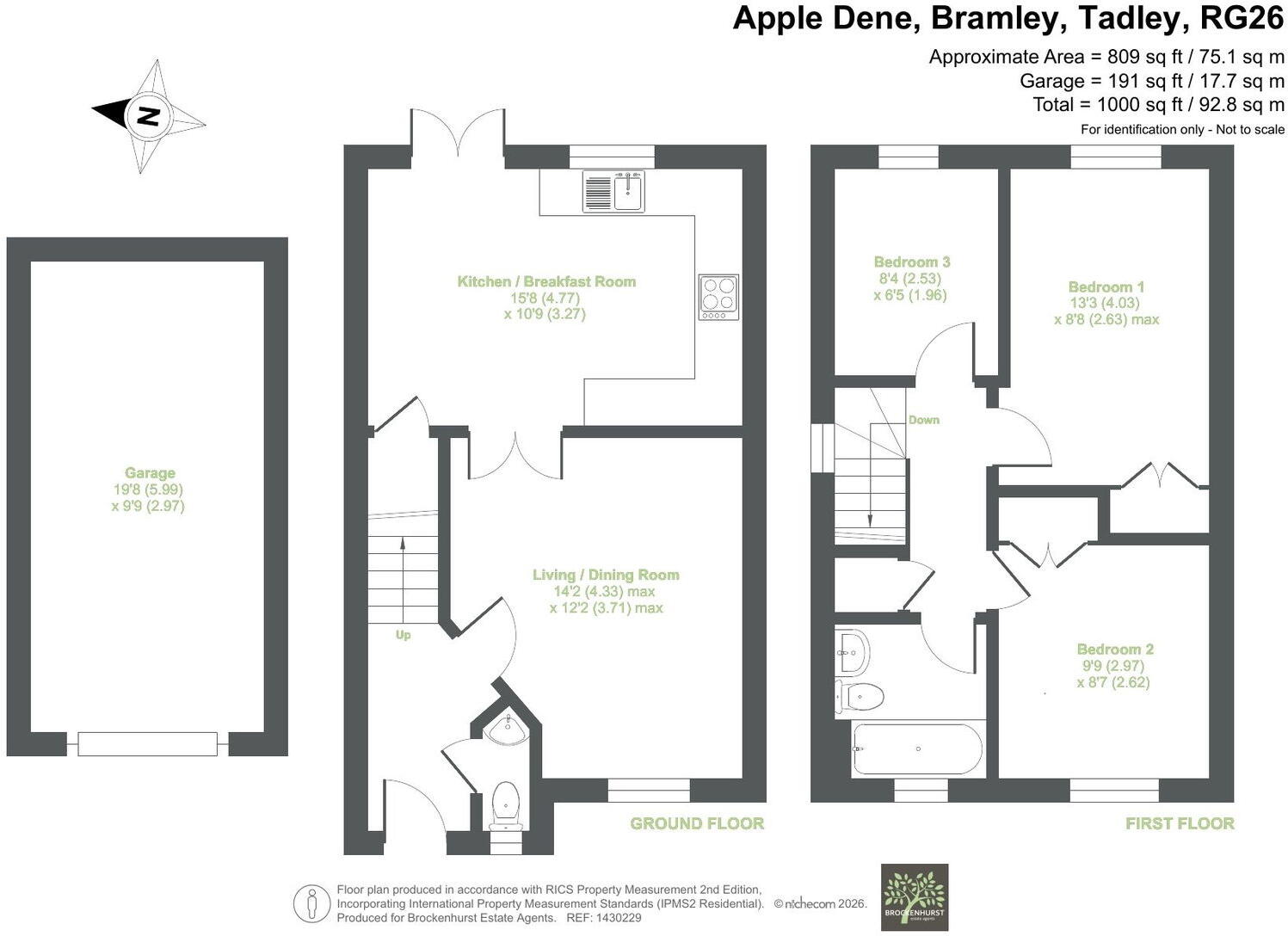 Apple Dene, Bramley floorplan