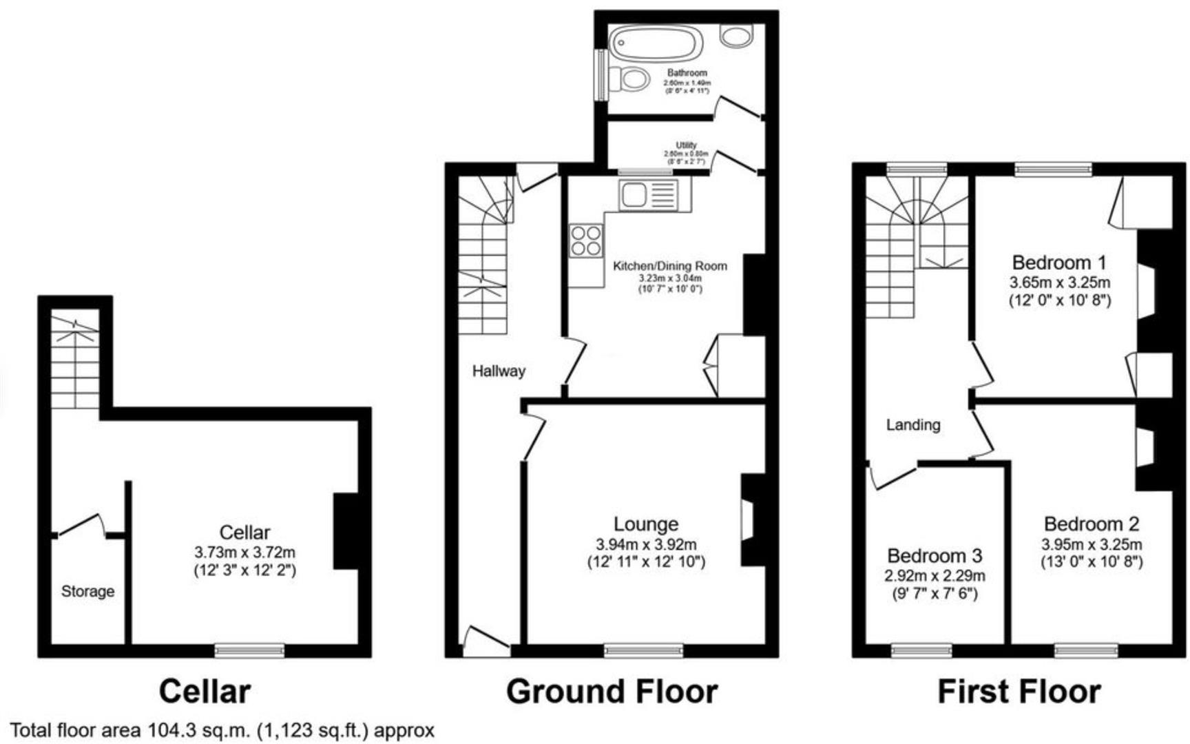 11 Tait Street, Carlisle, CA1 floorplan