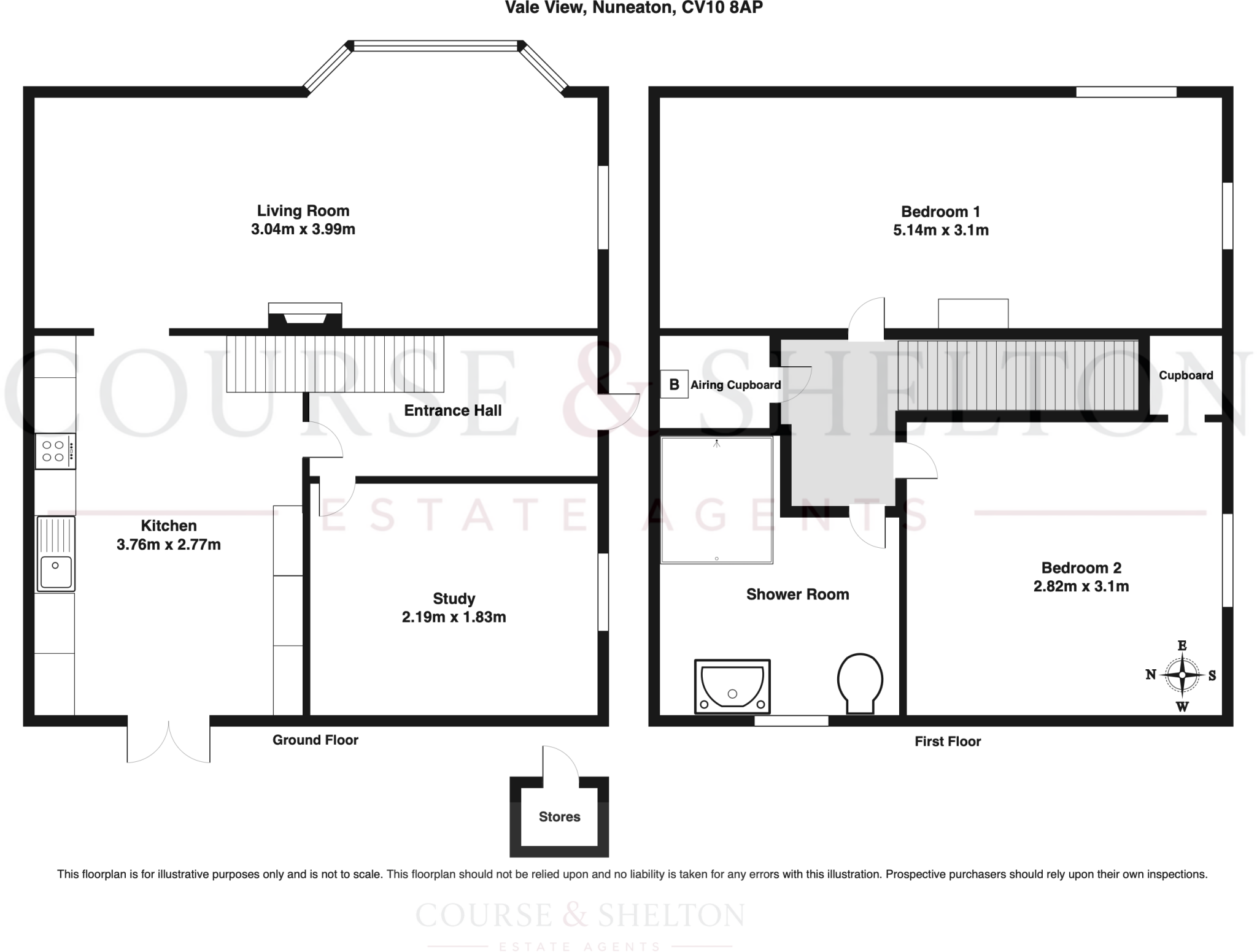 Vale View, Nuneaton, Warwickshire floorplan