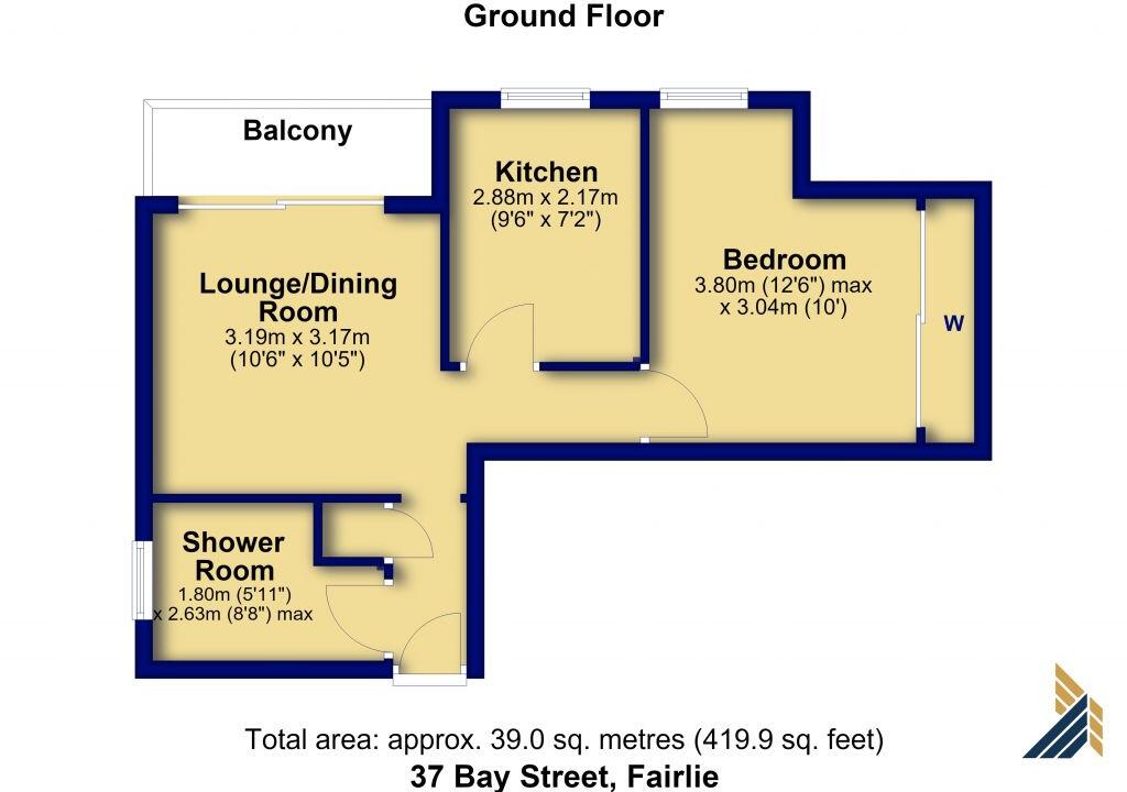 37 Bay Street, Largs, KA29 0AL floorplan