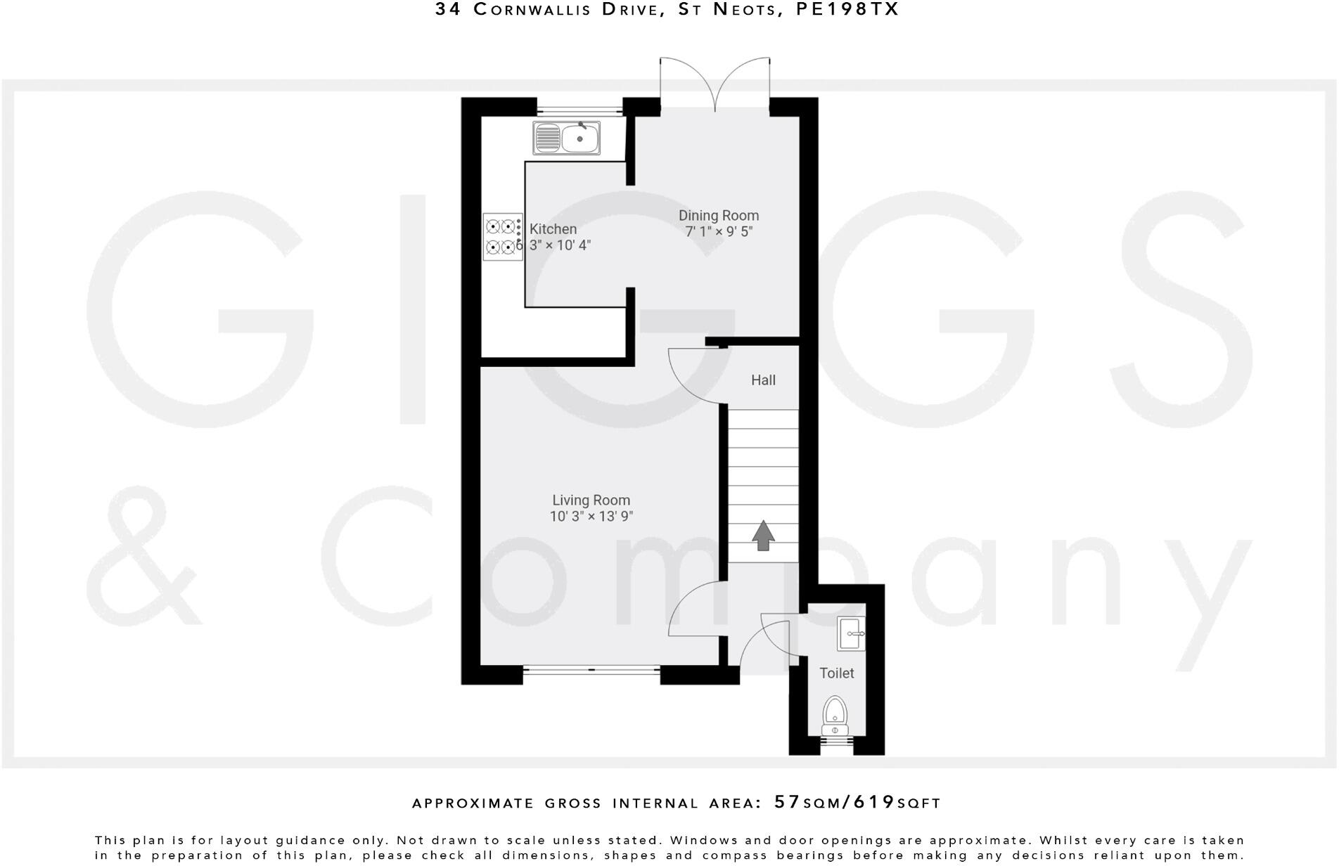 Cornwallis Drive, Eaton Socon, St. Neots, Cambridgeshire, PE19 floorplan